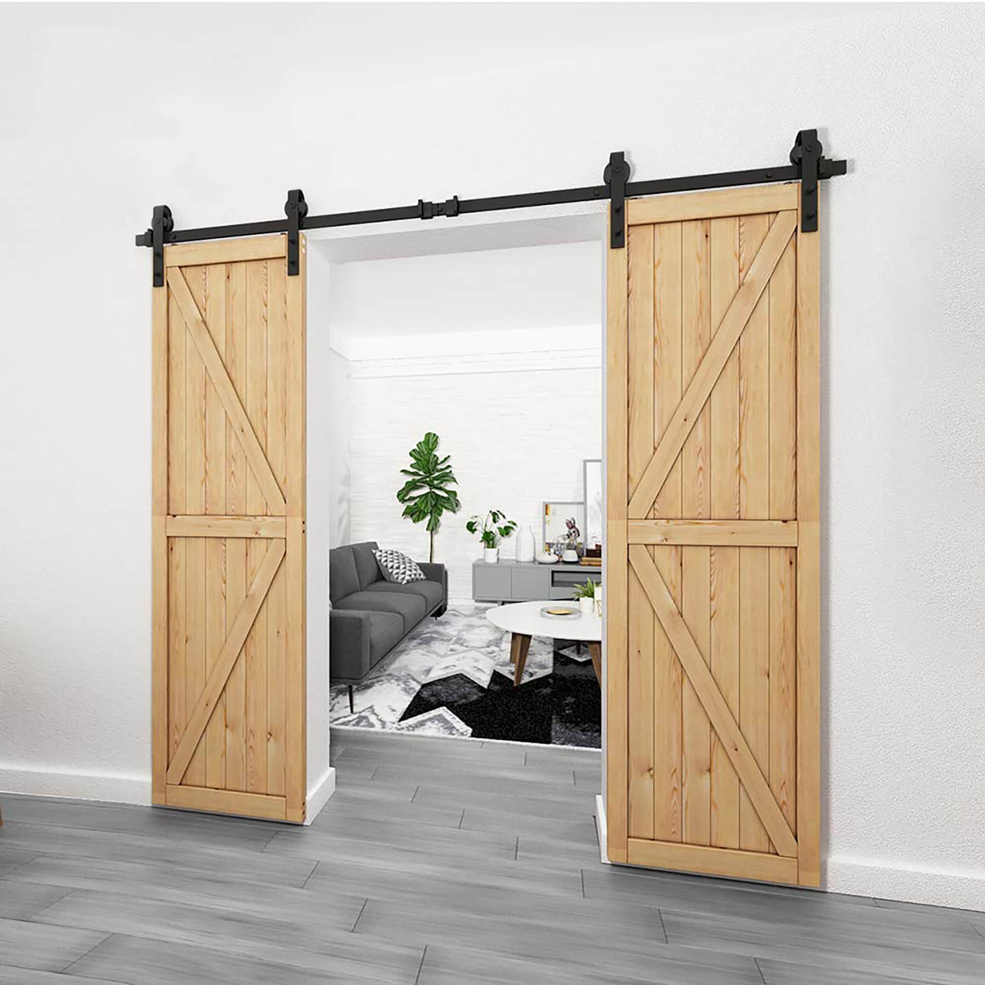 Clihome X0027F3DMT-LTC Barn-Door-Roller-Kits - View #6