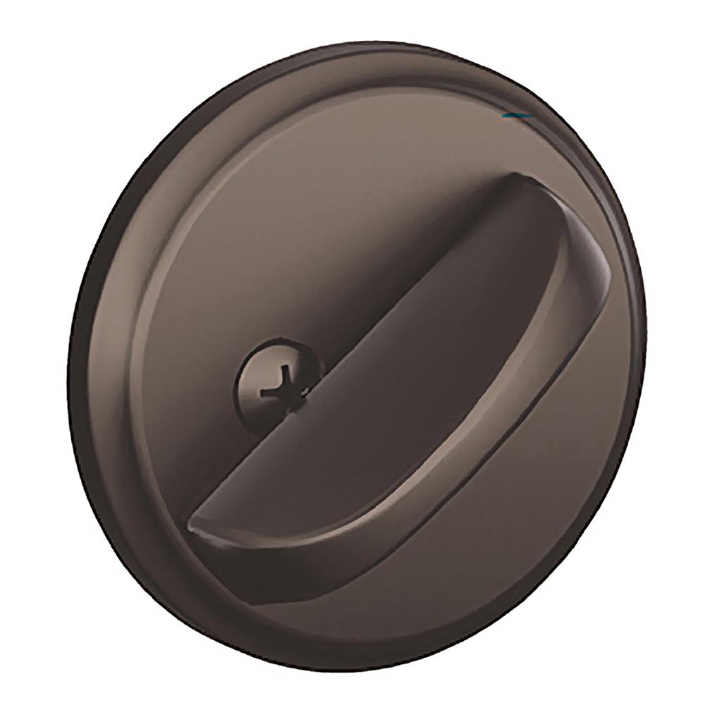 Schlage Series B80 Oil Rubbed Bronze Keyless Single Sided Deadbolt In The Deadbolts Department 0439