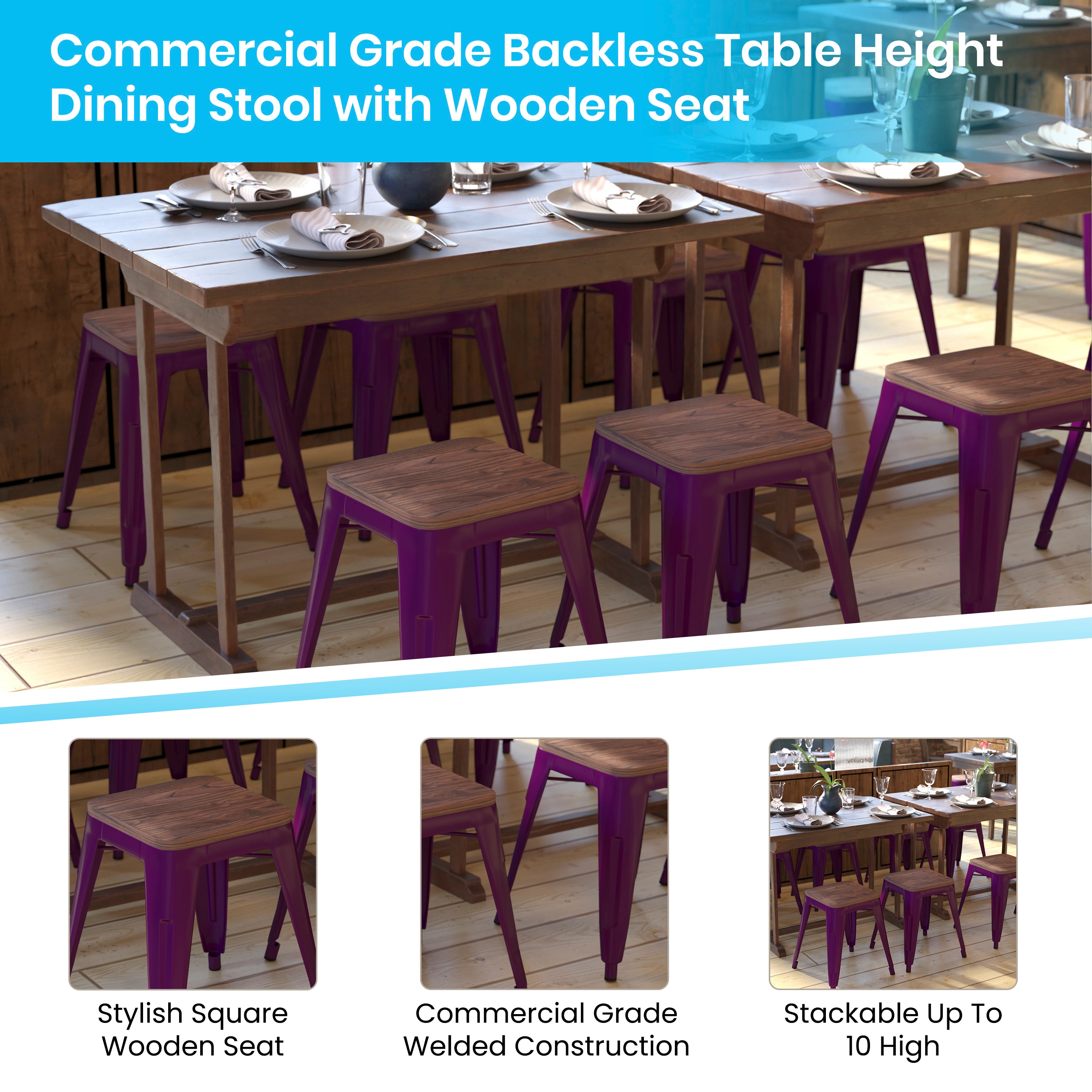 Flash Furniture 840196337463 stools - View #2