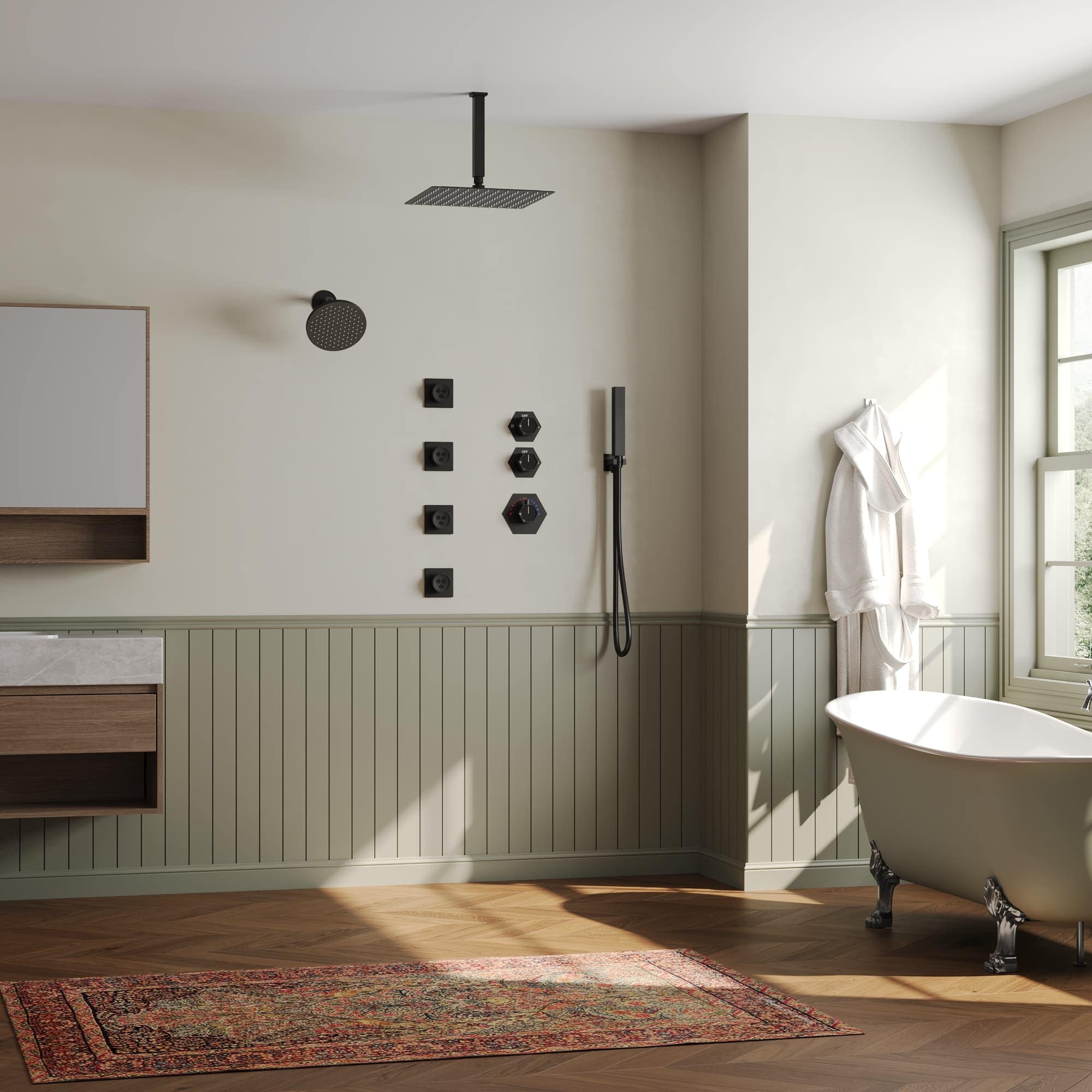 EVERSTEIN SFS-1039-BK12 Tub-Shower-Faucets - View #13