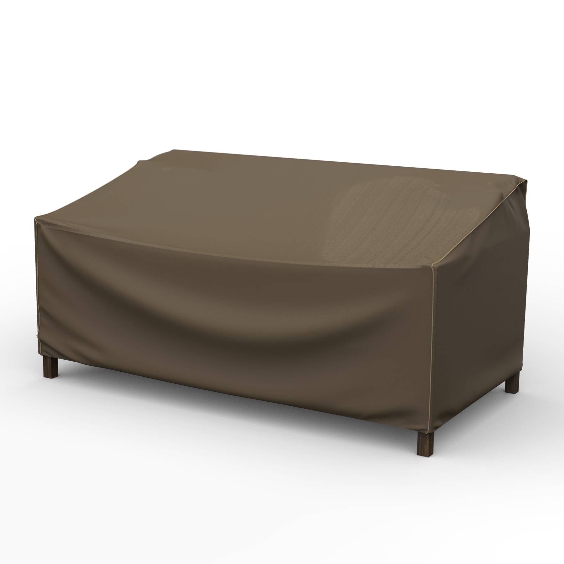 Budge P3W01BTNW3 StormBlock#8482 Hillside Black-Tan Polyester Patio Furniture Cover For Loveseat