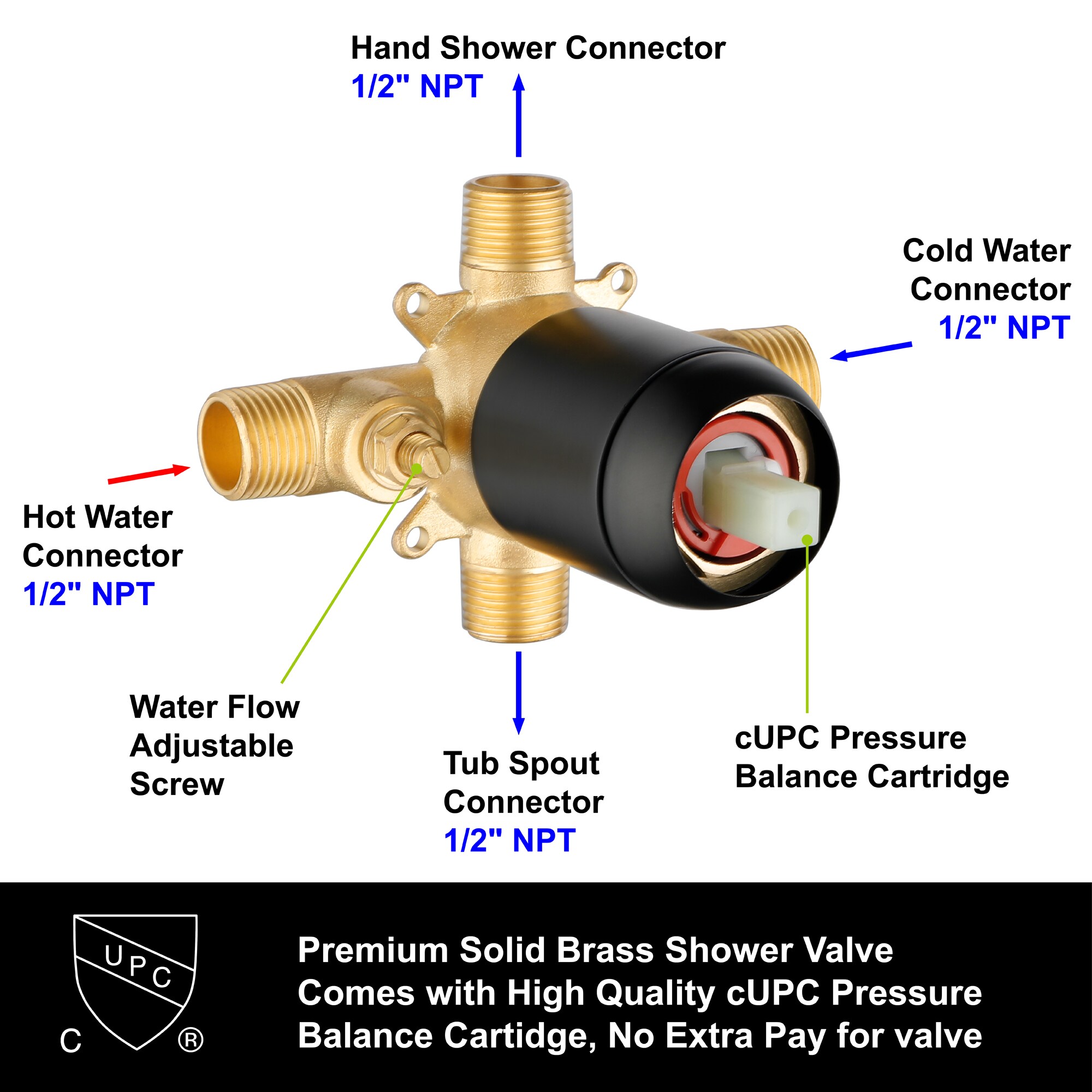AAZJ NBC-CM70519 Showerhead-Bar-Panels - View #8