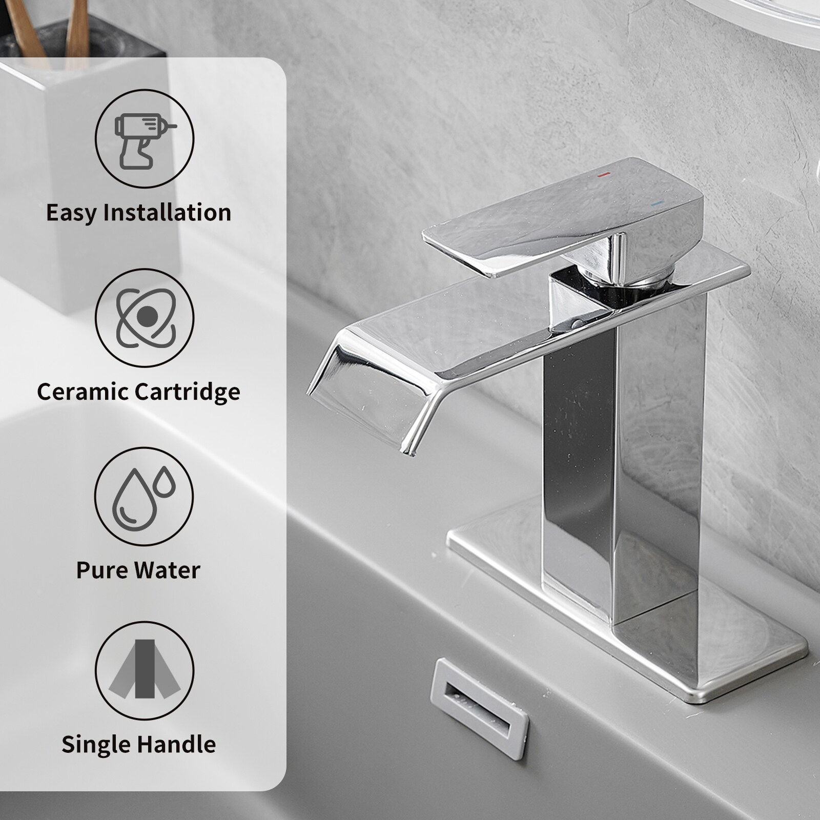 BWE A-96004-CHROME Lavatory-Faucets - View #7