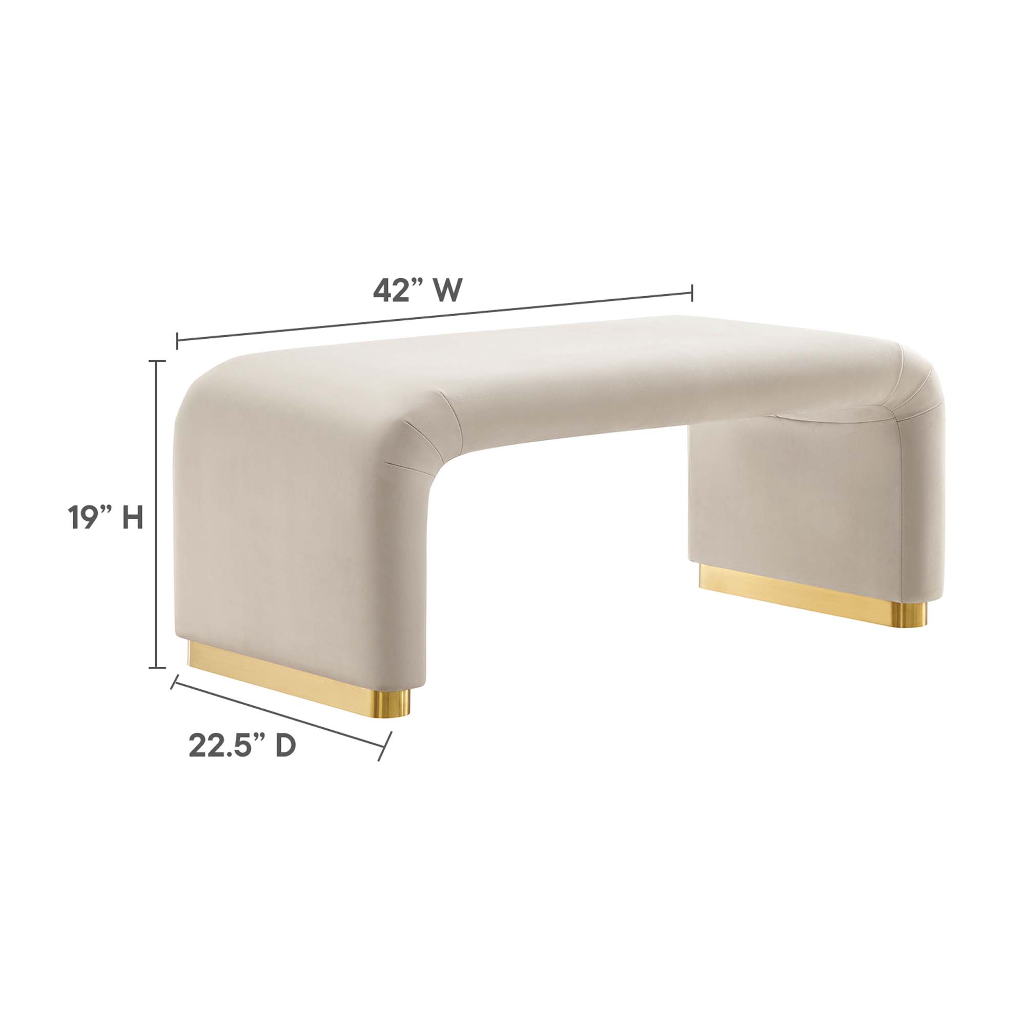 Modway EEI-6735-BRA-ALM Indoor-Ottomans - View #3
