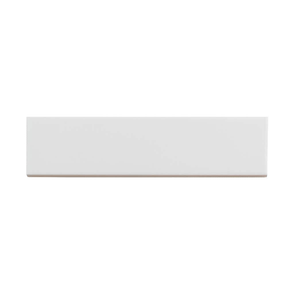 Apollo Tile APLRID88WHTM Arte White 2-in x 8-in Matte Ceramic Brick Look Floor and Wall Tile (5.4-sq. ft/ Carton)