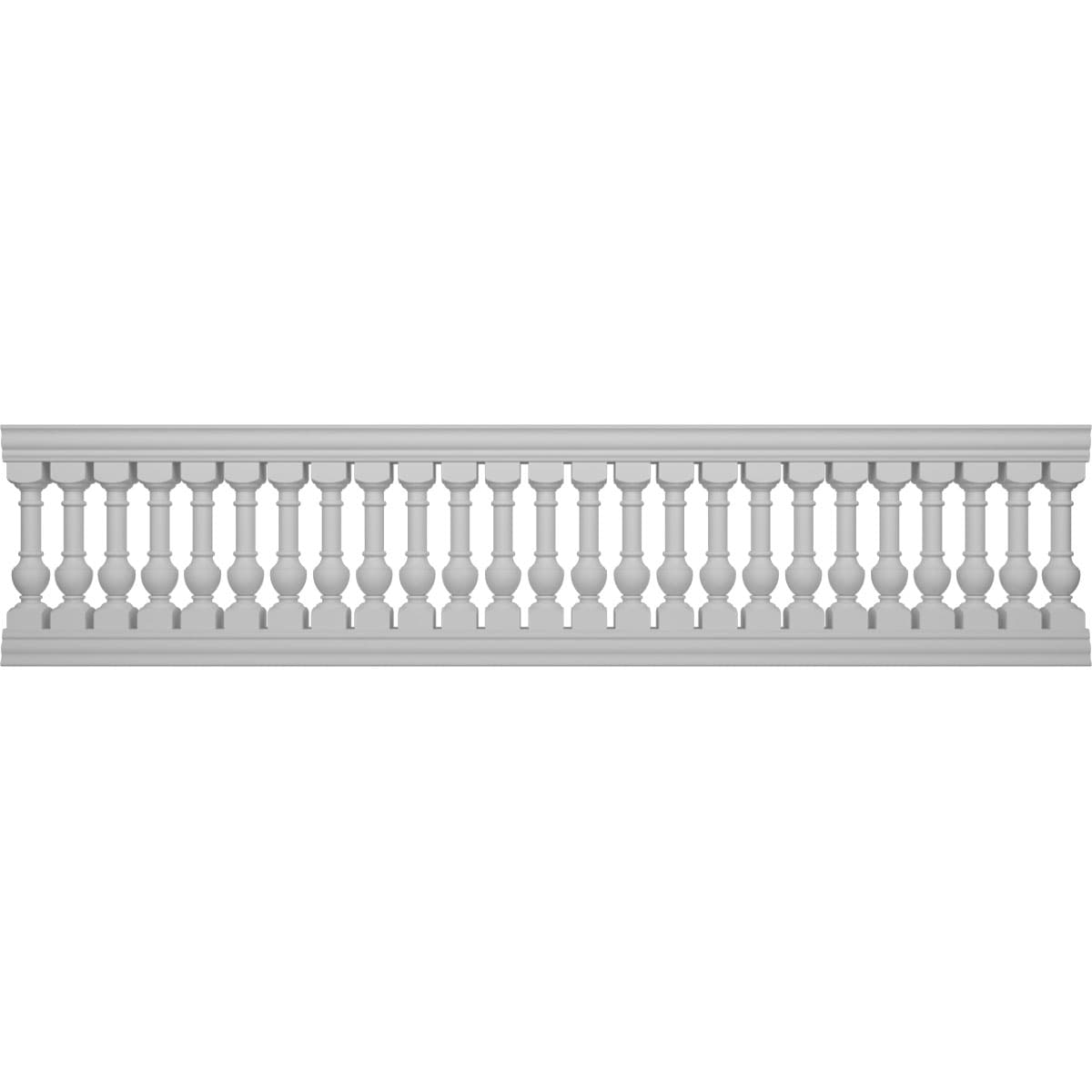Ekena Millwork BALK38X156YOG FiberThane 13-Feet x 38-Inches York Fiberglass Deck Rail Kit