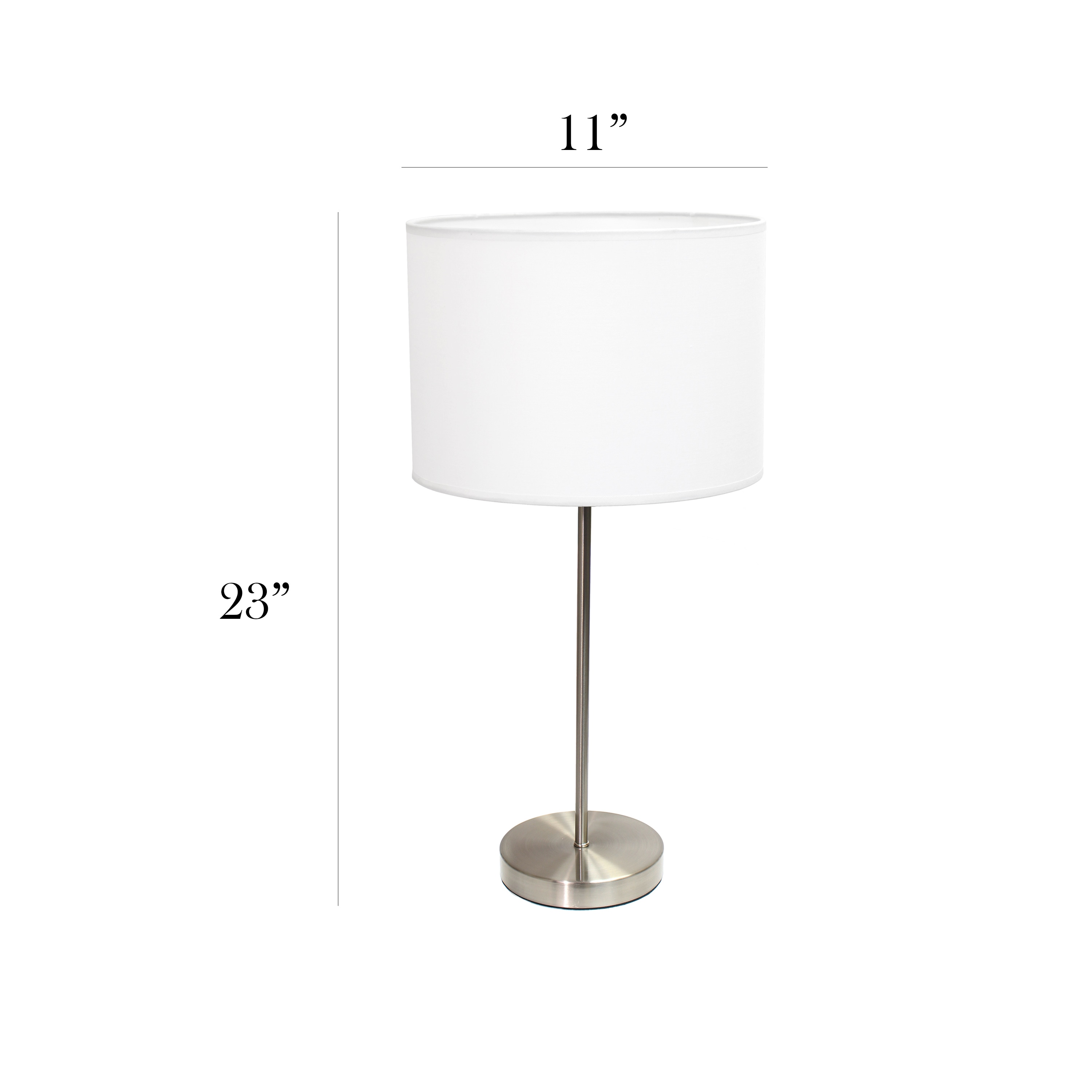 Simple Designs LT2040-WHT Table-Lamps - View #3
