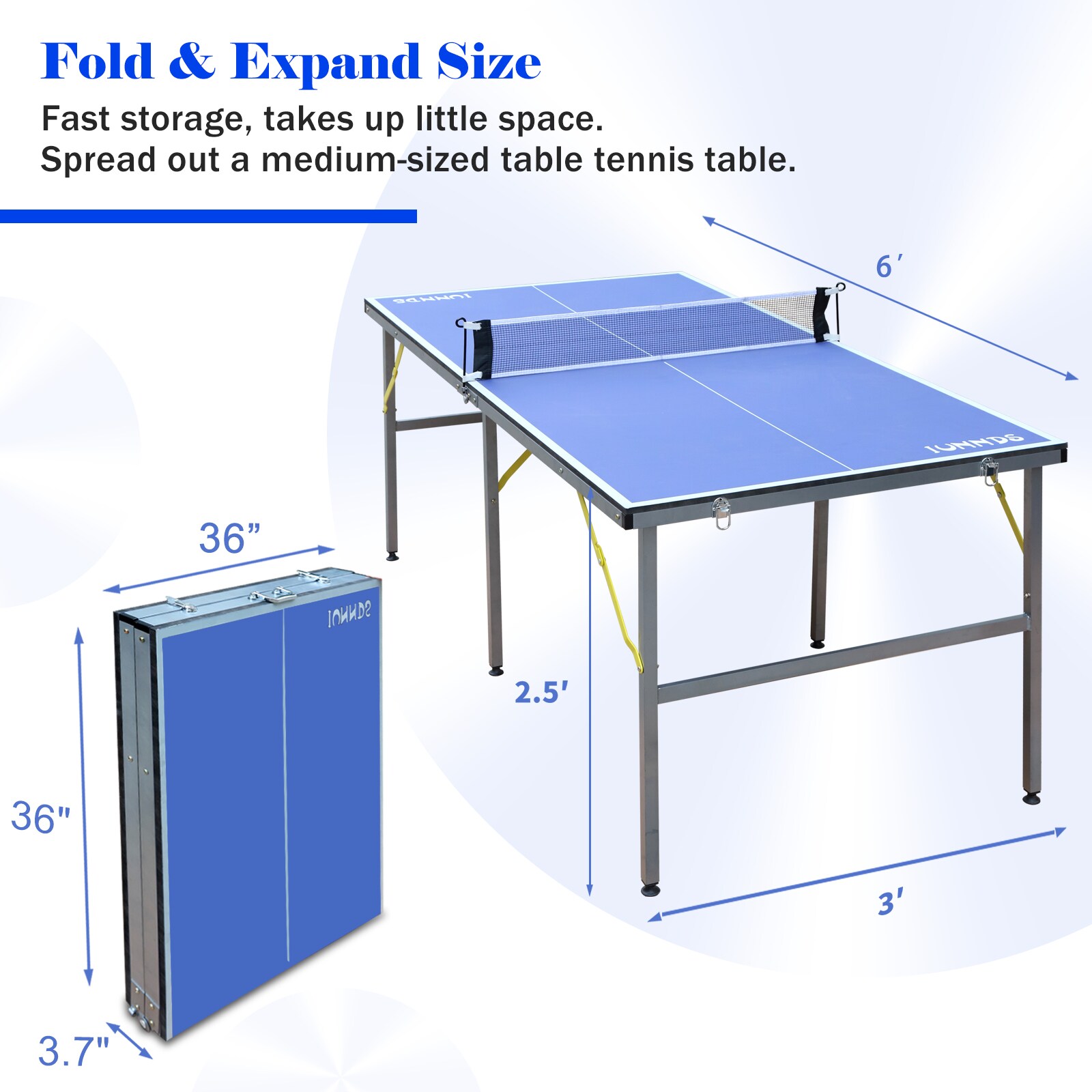 Kahomvis KLB-QPH2-582 Ping-Pong-Table - View #5