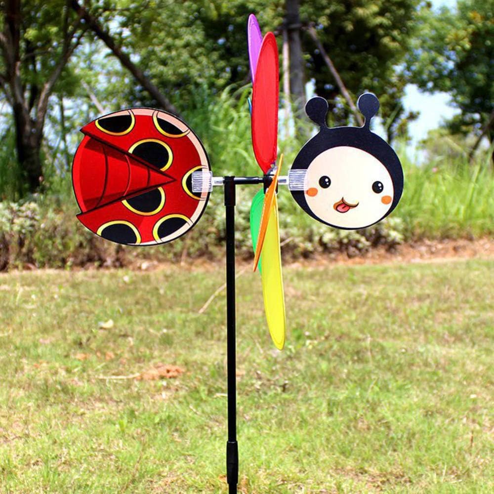 GAOMON - Yard wind spinner garden pinwheel cute 3d animal bicycle spinner windmill decorative gar...