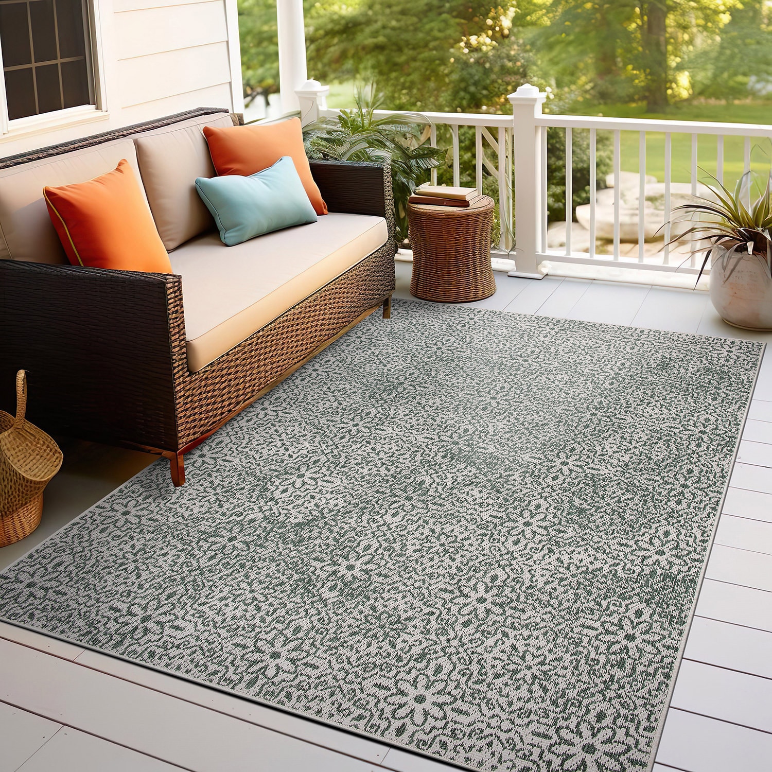World Rug Gallery 4026GREEN8X10 rugs - View #9
