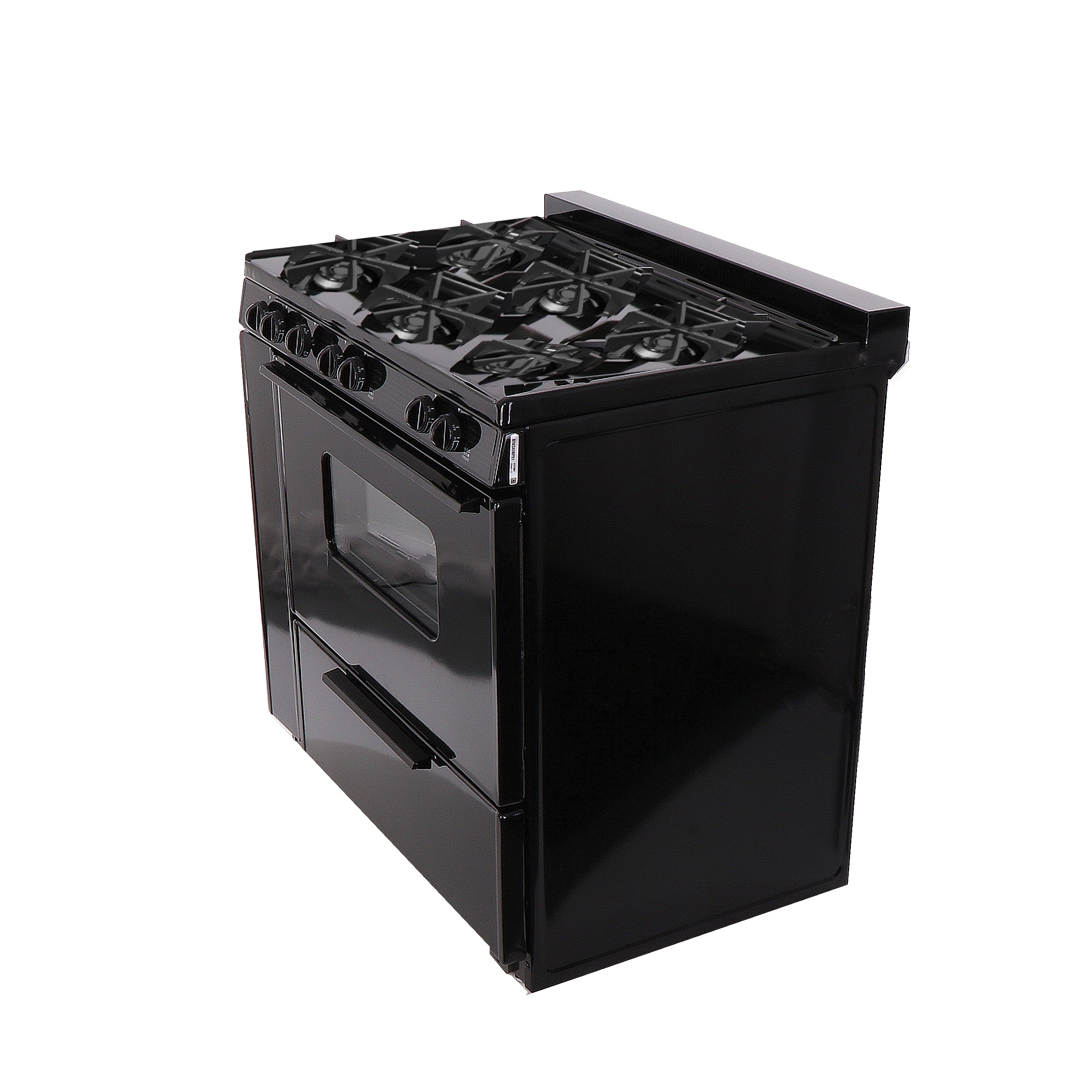 Premier 36-in 6 Burners 3.9-cu ft Freestanding Natural Gas Range (Black ...