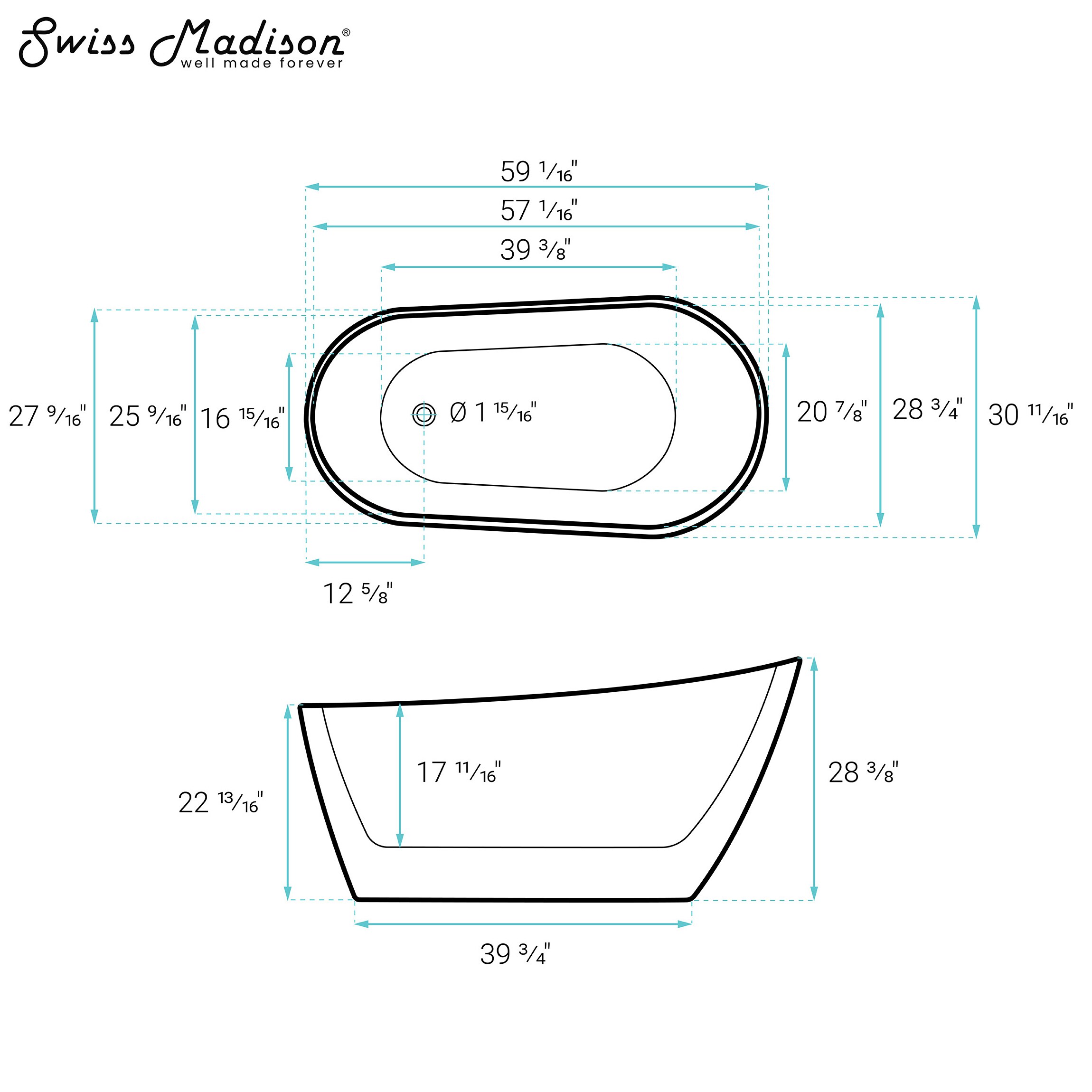 Swiss Madison SM-25-FBBES03WH bathtubs - View #8