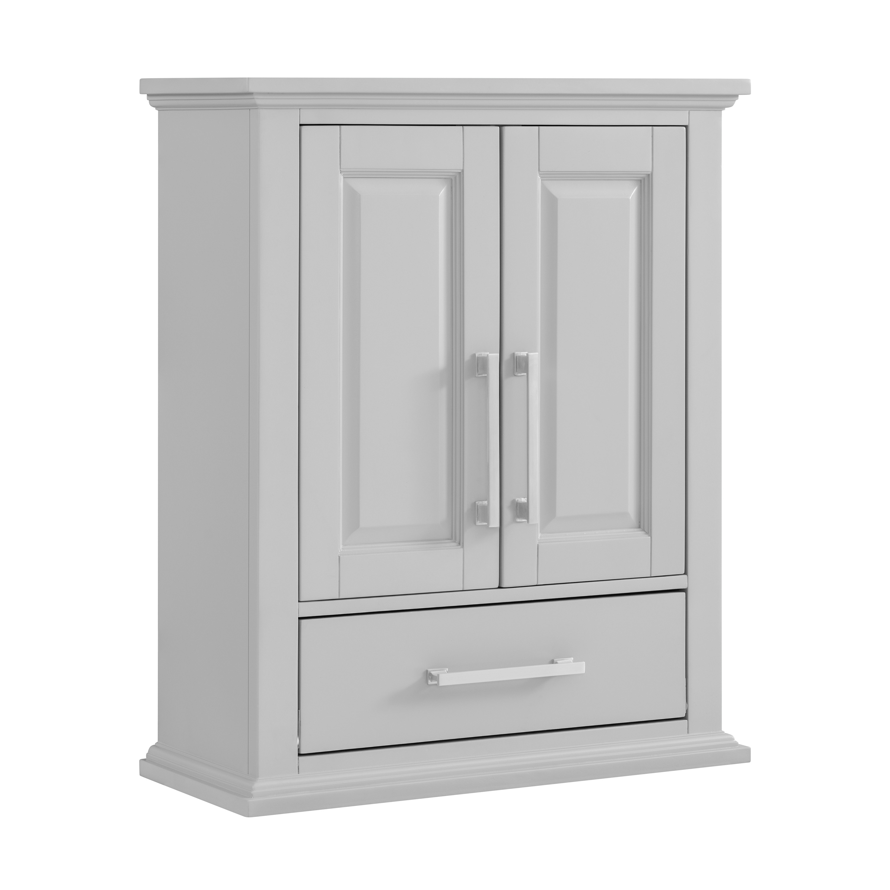 allen + roth Brookview 24-in x 29-in x 10-in Slate Blue Soft Close Bathroom Wall Cabinet