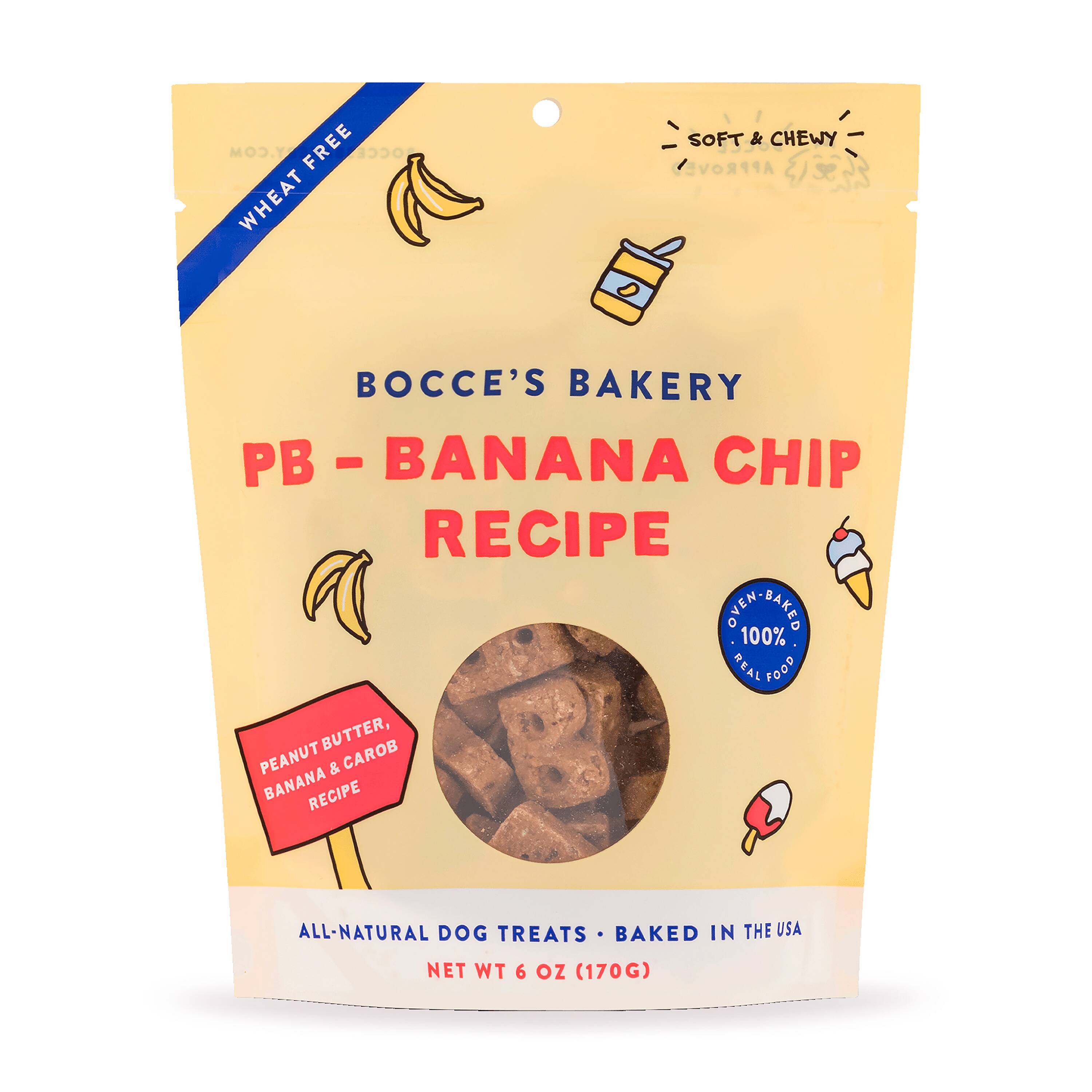 Bocce's Bakery BCB-A10110 Snacks for Dog Peanut butter Flavor