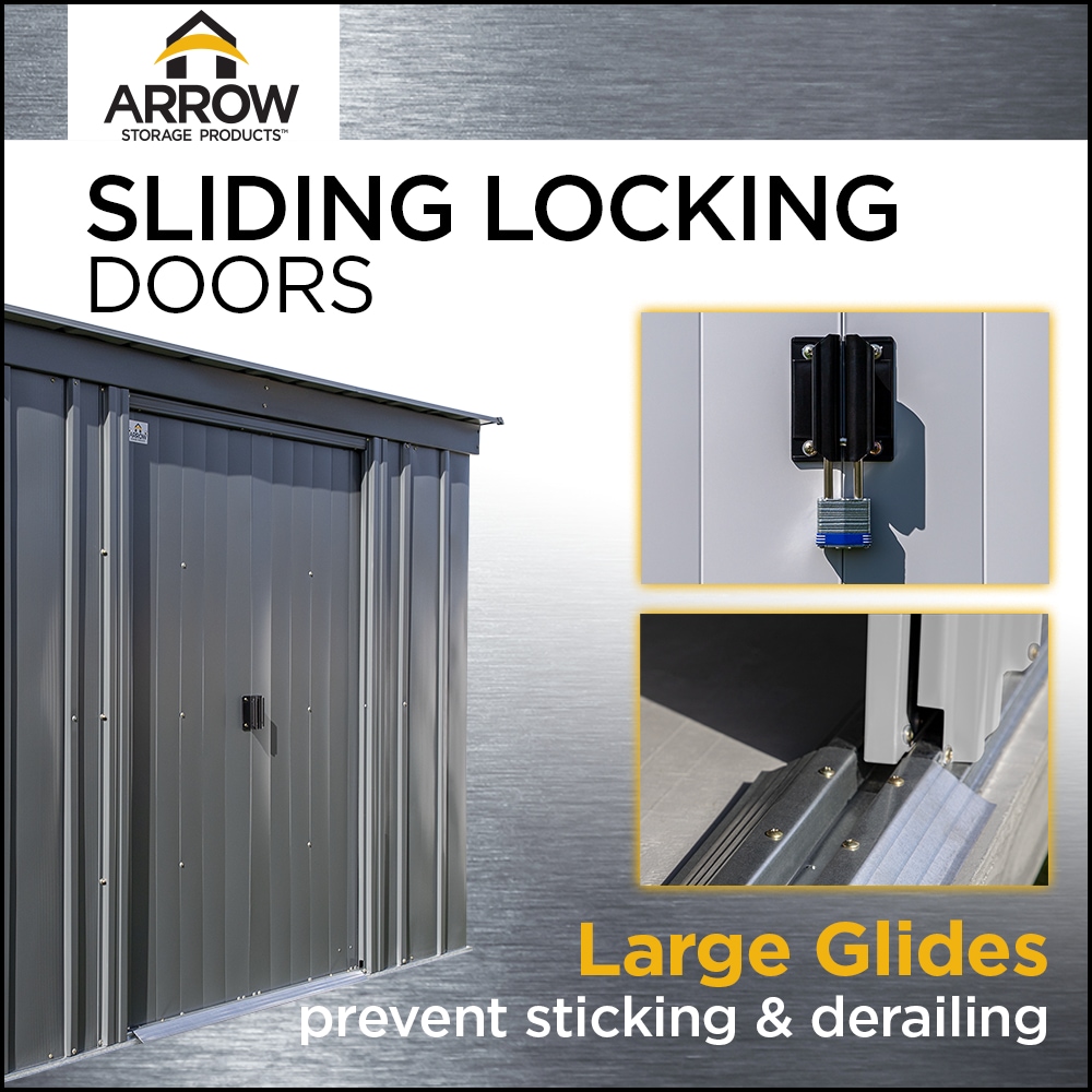 Arrow CLG1012CC Metal-Storage-Buildings-Sheds - View #4