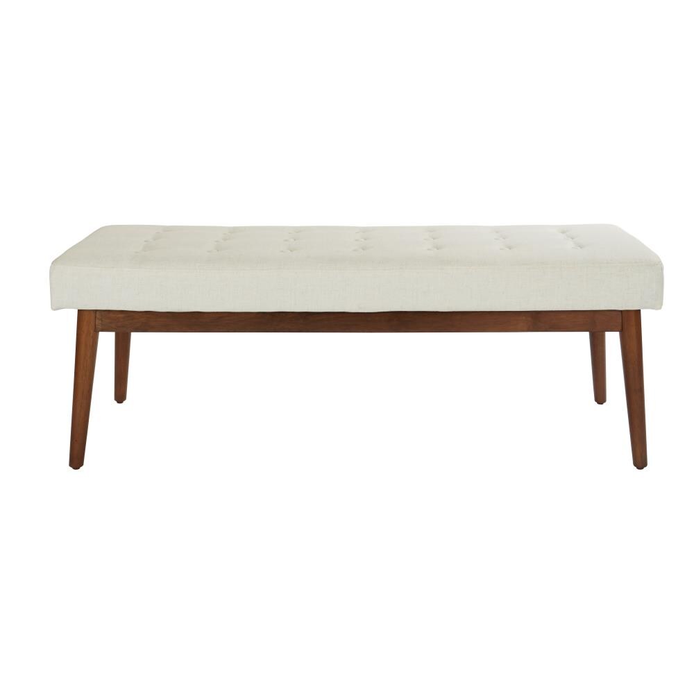OSP Home Furnishings Modern Linen Accent Bench 48-in x 18-in x 17.5-in ...
