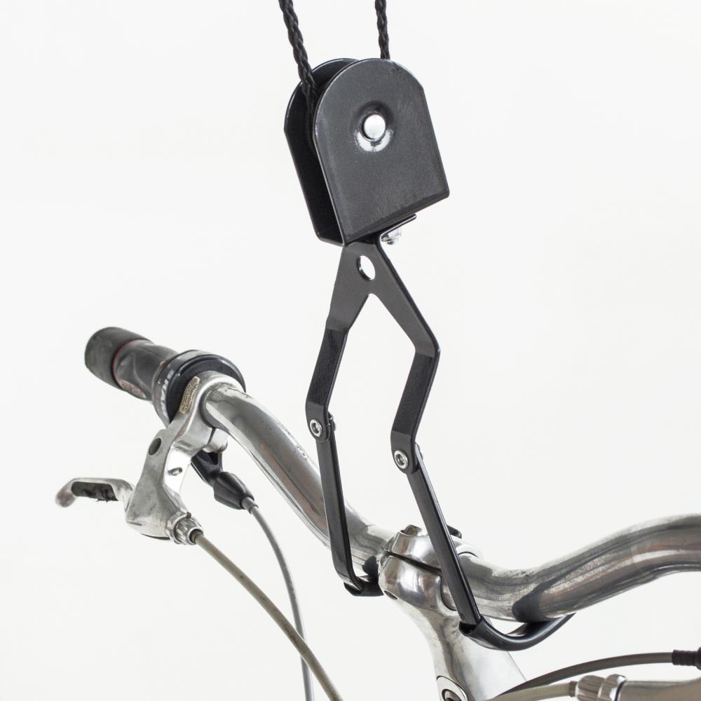 Sportsman Series Gray Steel Vertical Bike Hook for Garage or Basement  Ceiling Storage - Holds 1 Bike, Easy Installation, Pulley Mechanism in the Bike  Racks & Storage department at