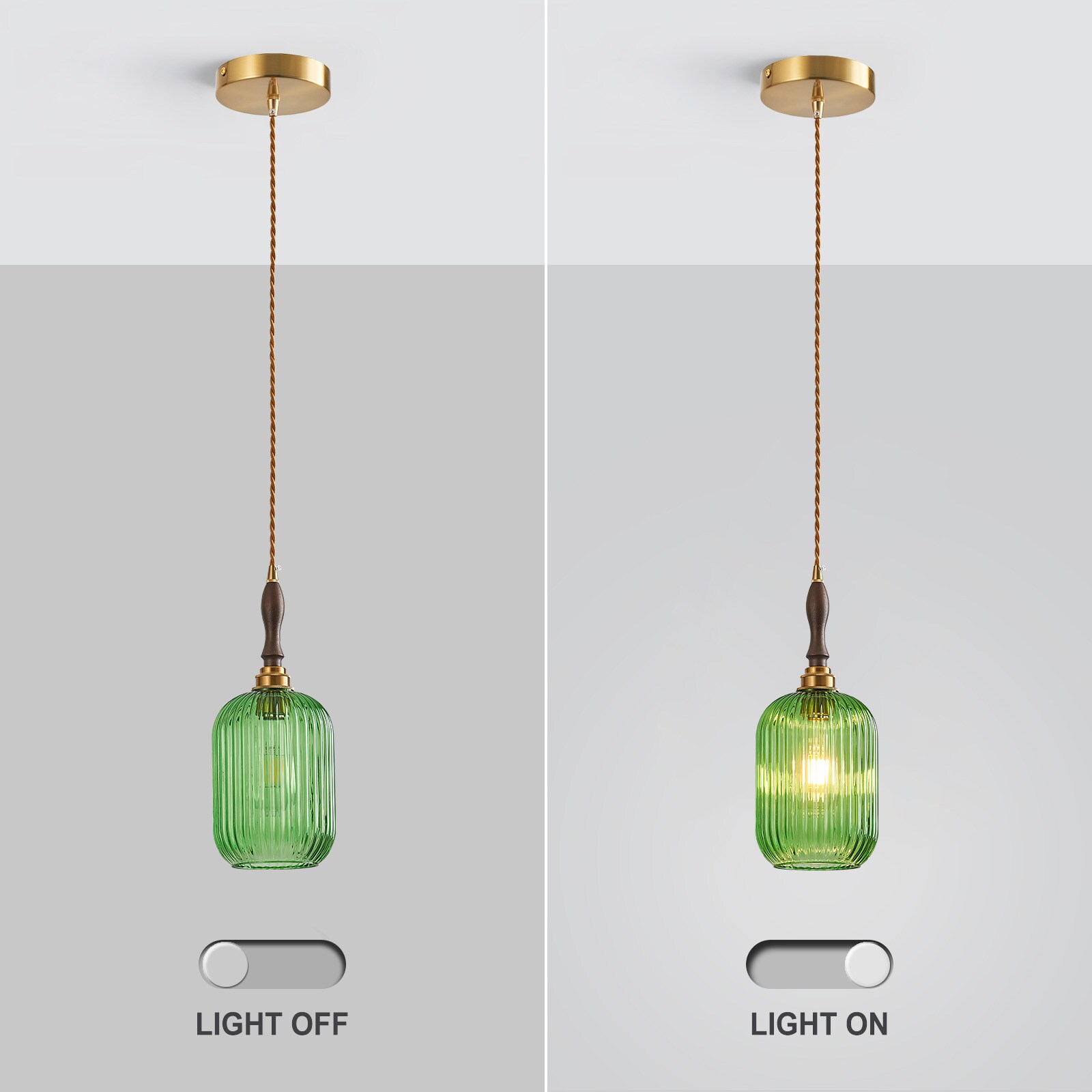 ZHLLMQ JP-681-1PACK-GREEN Pendant-Lights - View #3