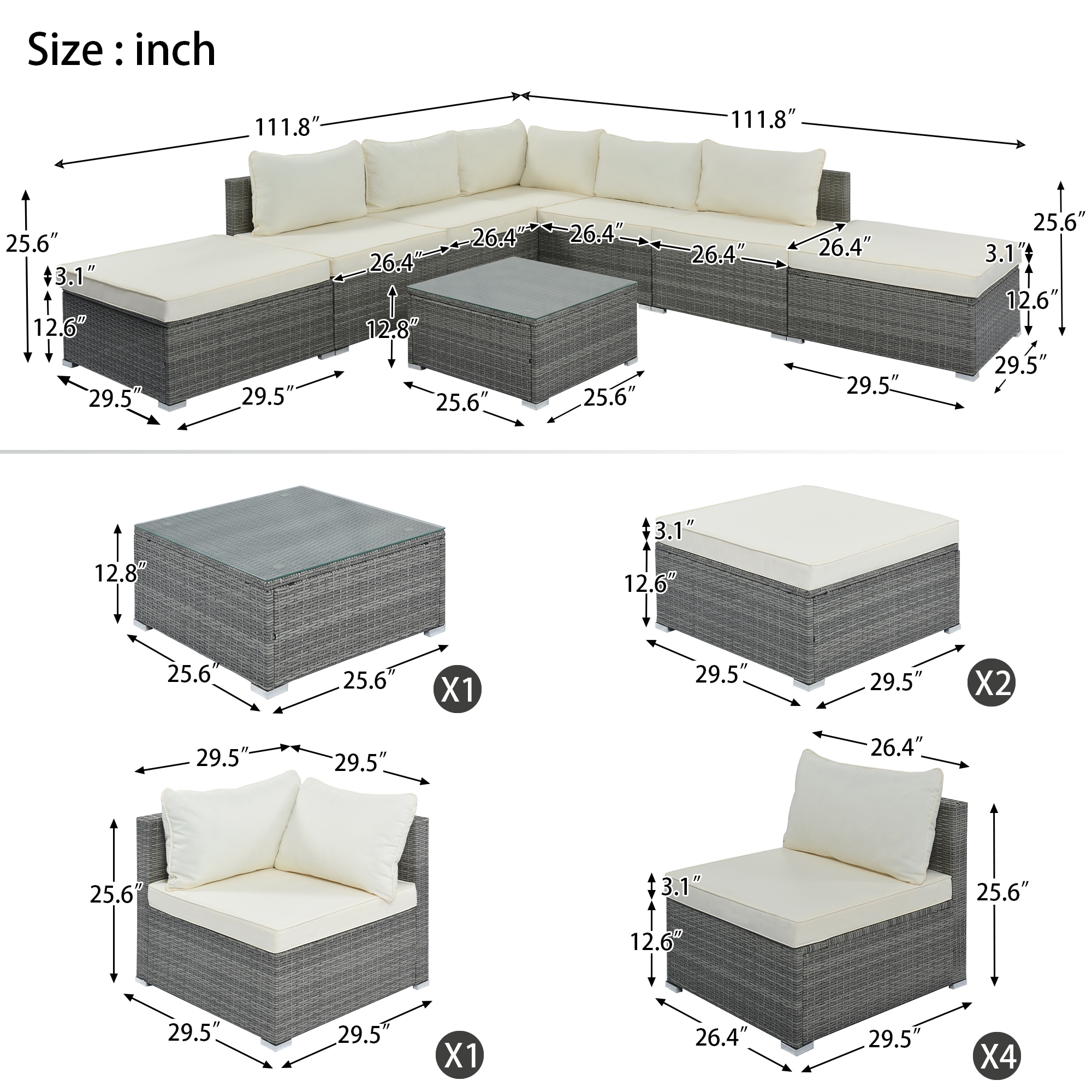 ModernLuxe L-FG201217AAA Patio-Sofas-Daybeds - View #6