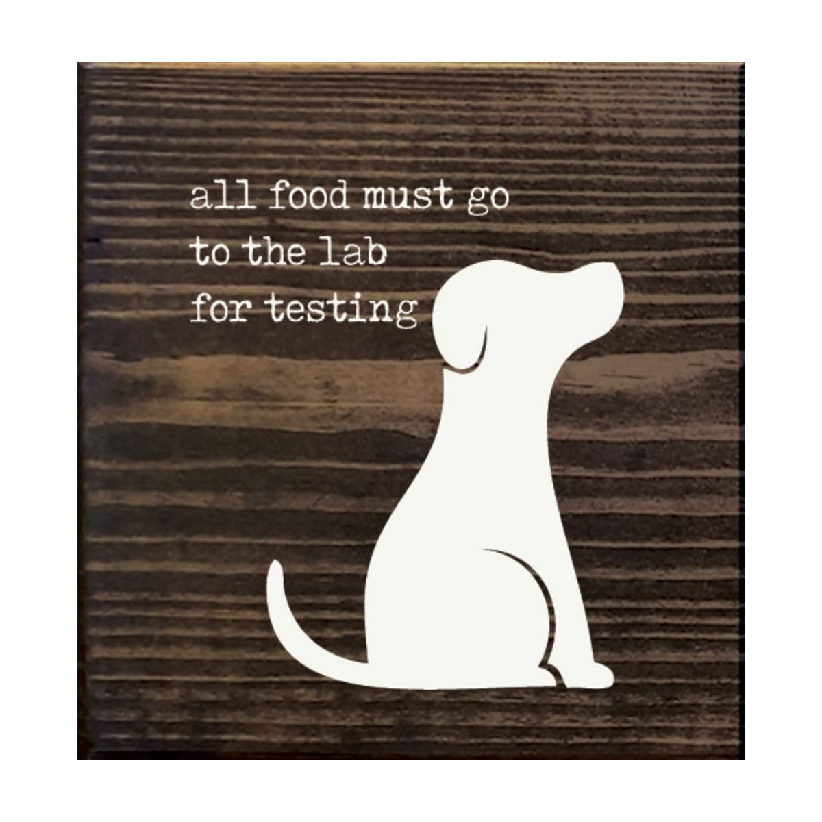 Slickblue 7 x 7 Inch Solid Wood Humor Quote Wall Sign for Kitchen Dining Area or Pantry