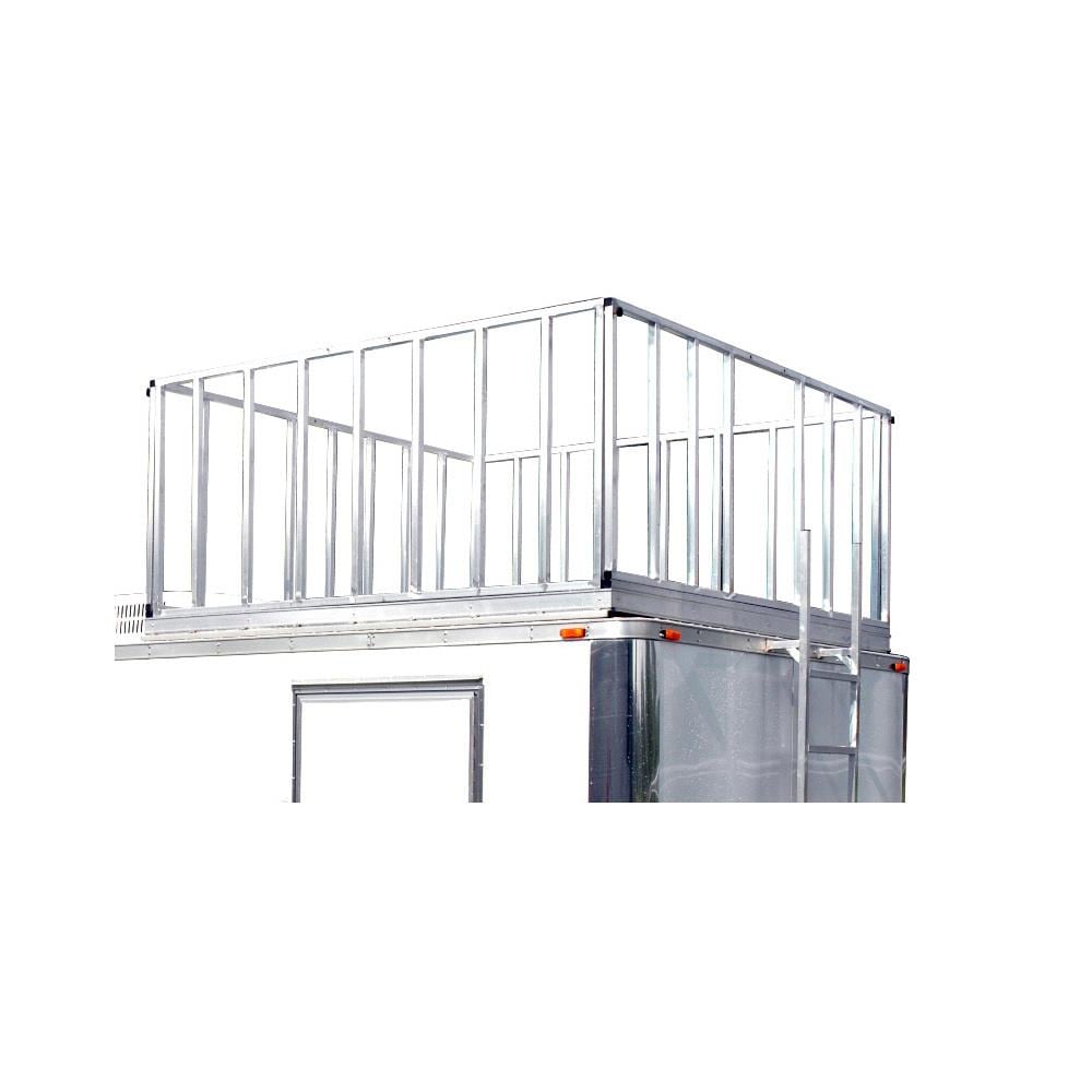 Production Trailer 8ft Reinforced Observation Deck Option With Railings