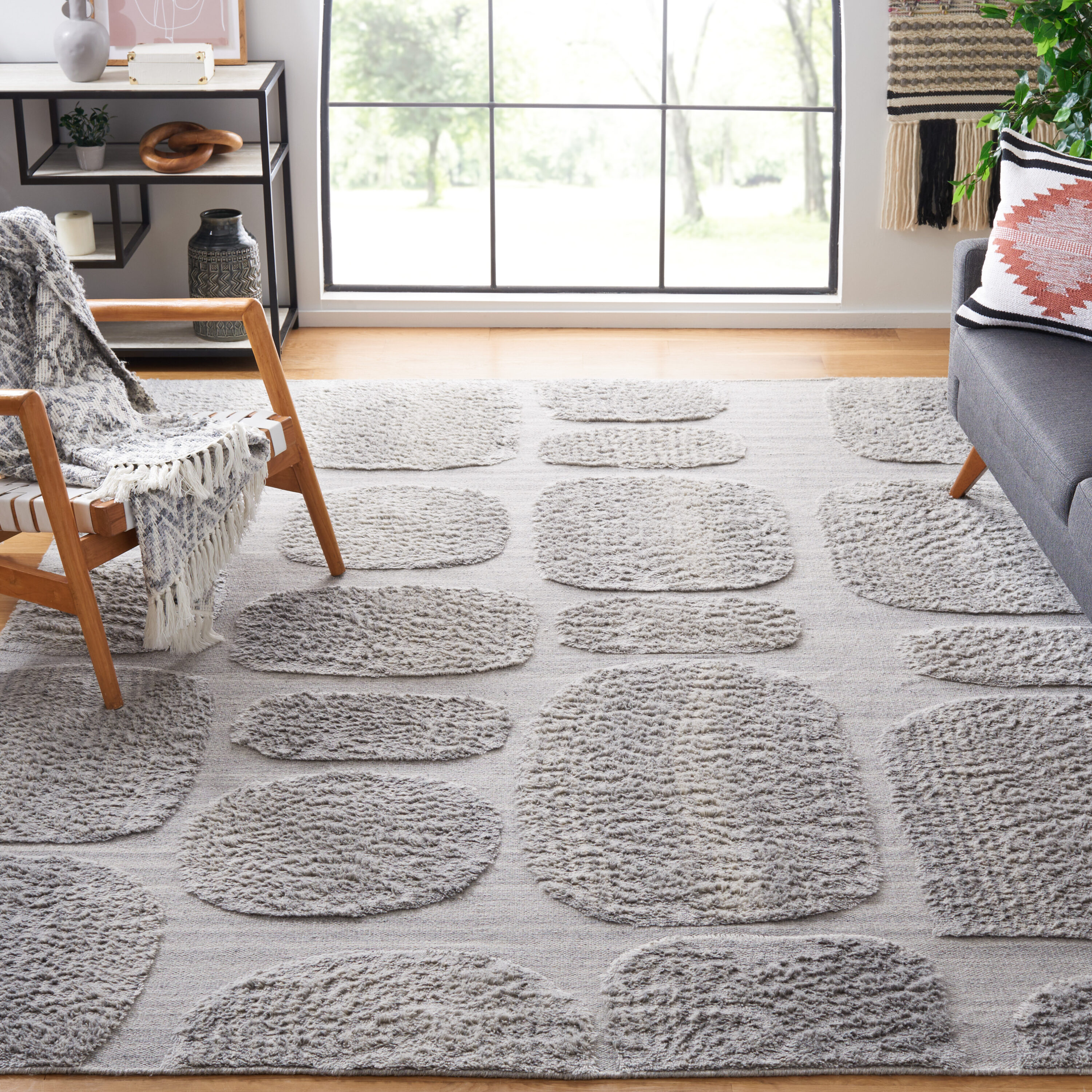  Manhattan 550 Gray Contemporary 8Ft x 10Ft Large Rectangle Rug