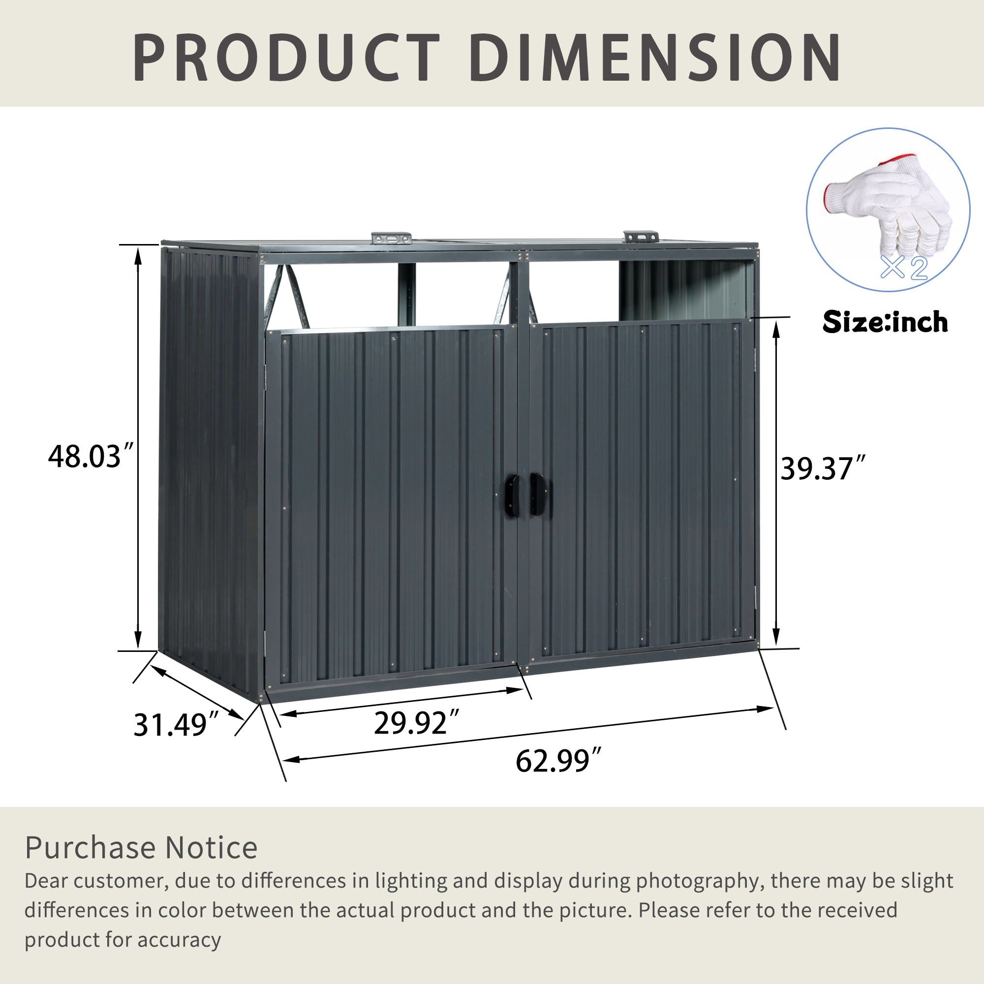 GDFStudio 338571 Small-Outdoor-Storage - View #4