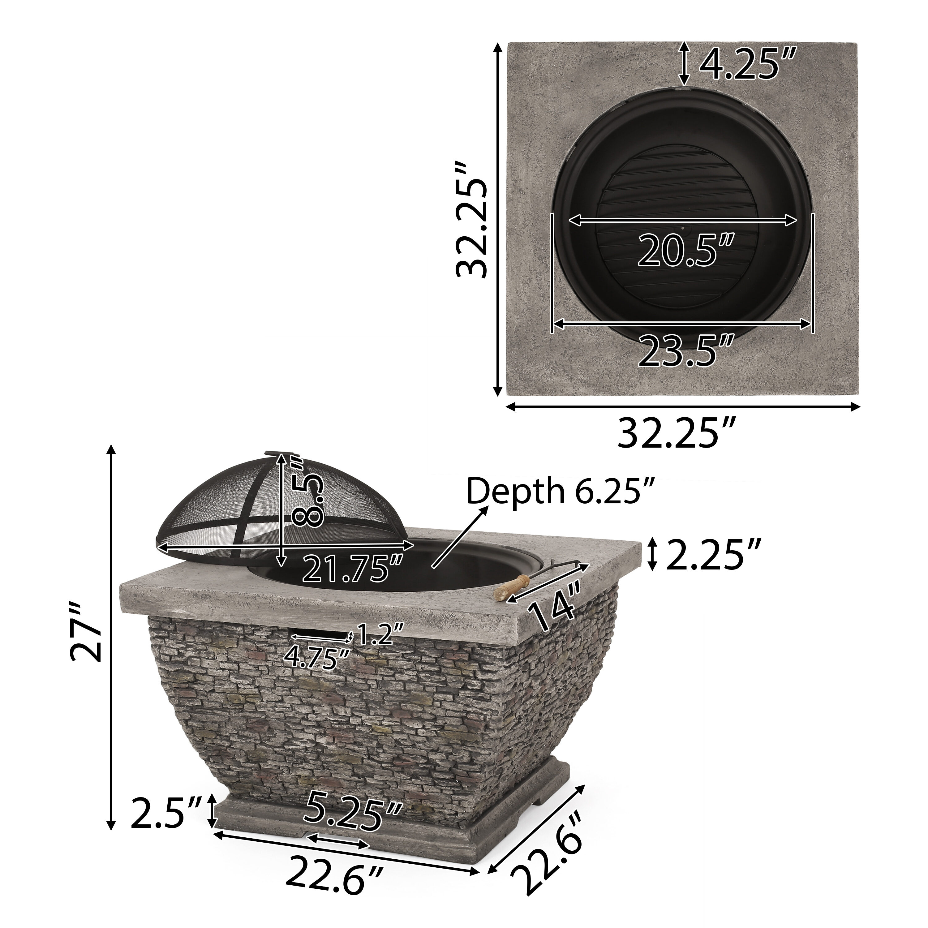 Best Selling Home Decor 304483 Outdoor-Woodburning-Firepits - View #7