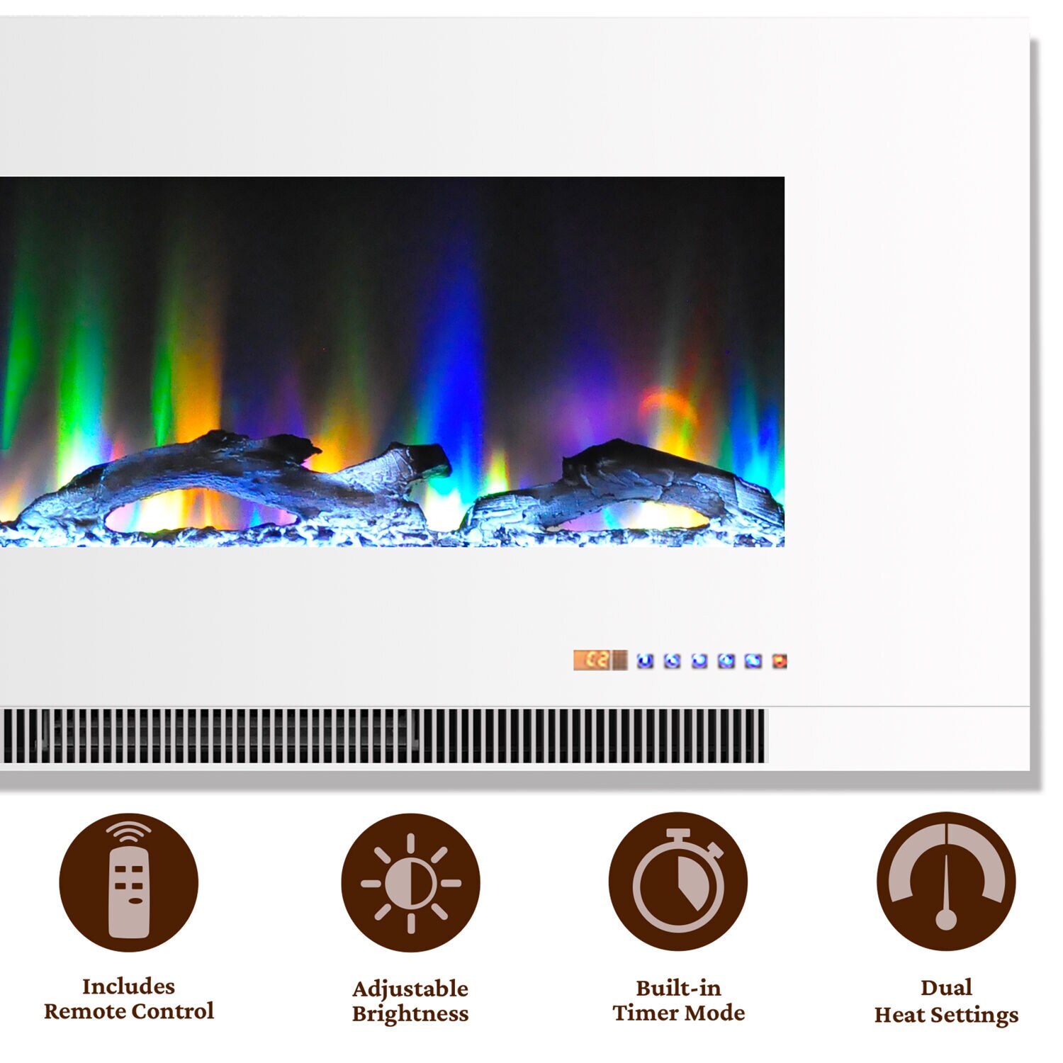 Cambridge CAM42WMEF-2WHT Electric-Fireplaces - View #2