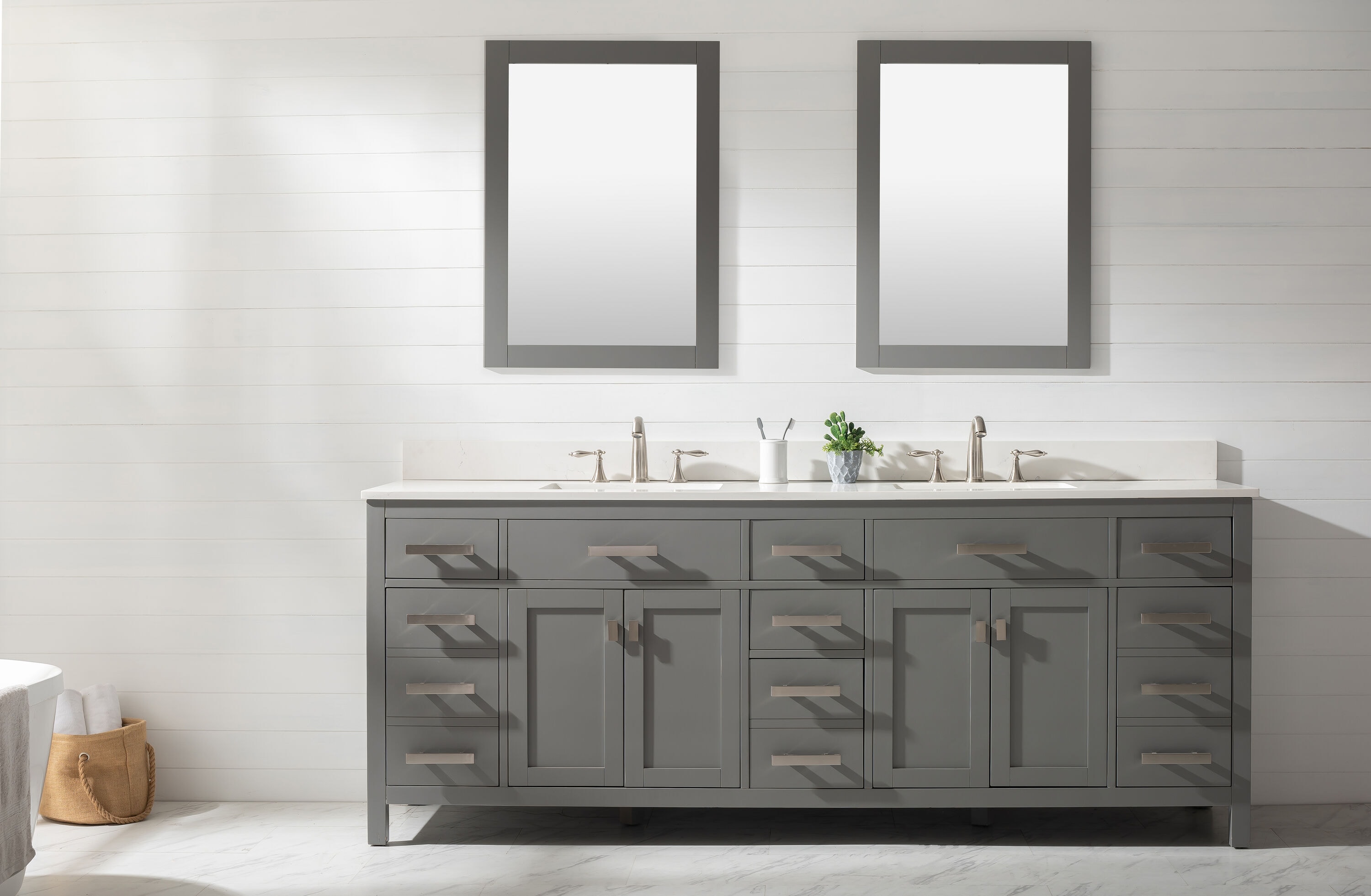 Design Element V01-84-GY Bath-Vanity-Combo - View #2