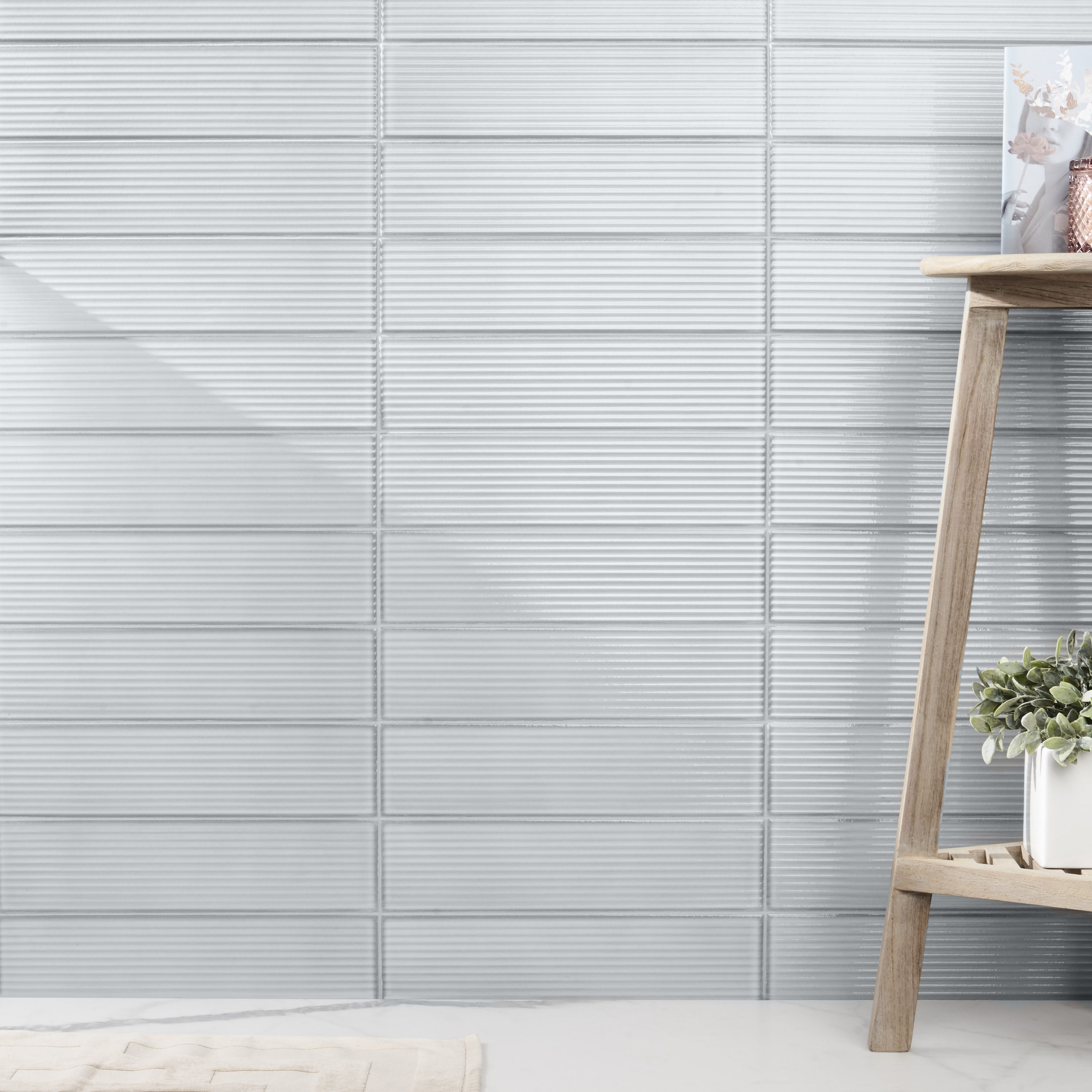 Stacy Garcia Olimar Grooved 4" x 16" Polished Porcelain Subway Wall Tile (7.74 Sq. Ft. / Case)