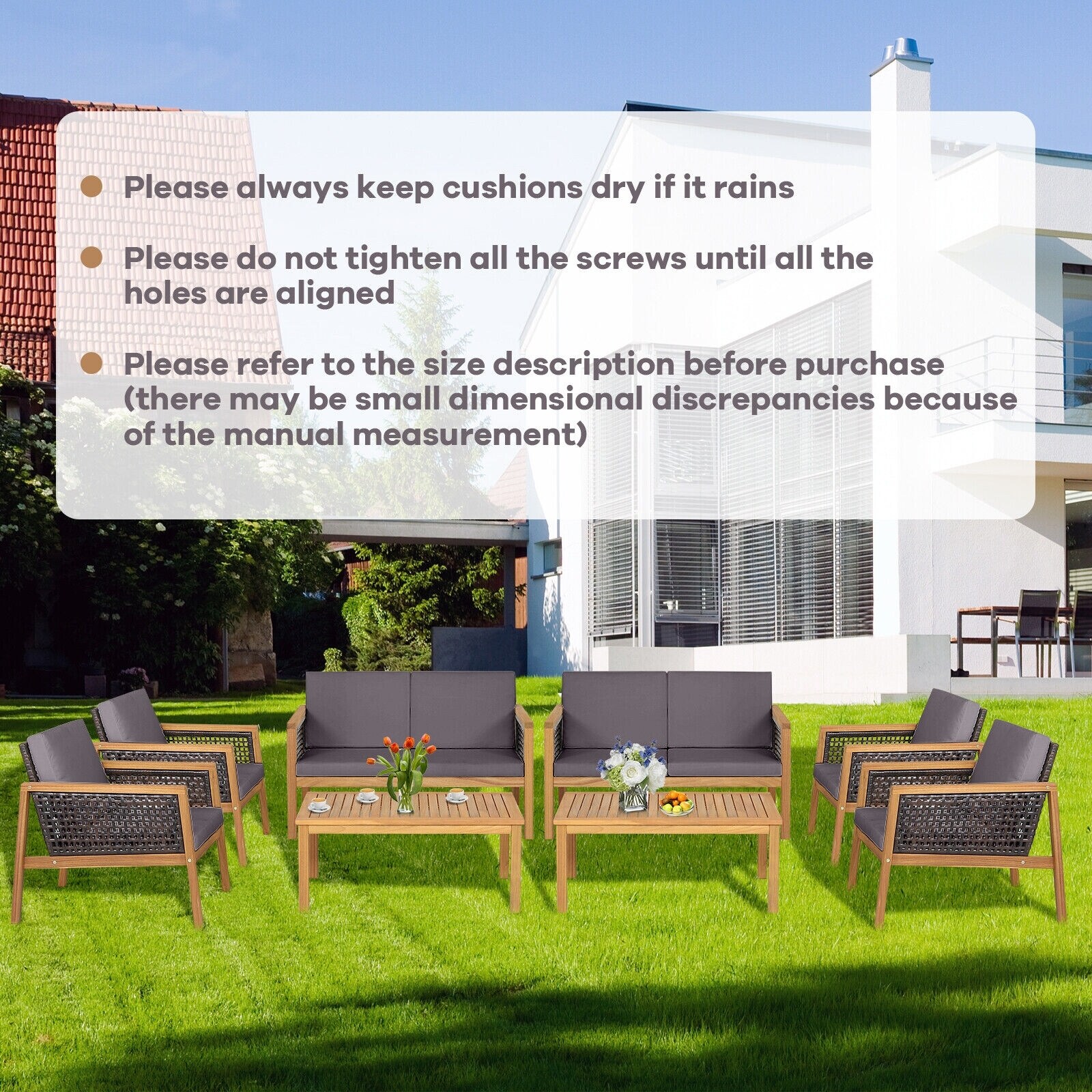 WELLFOR OUS69144GR+ Patio-Conversation-Sets - View #2