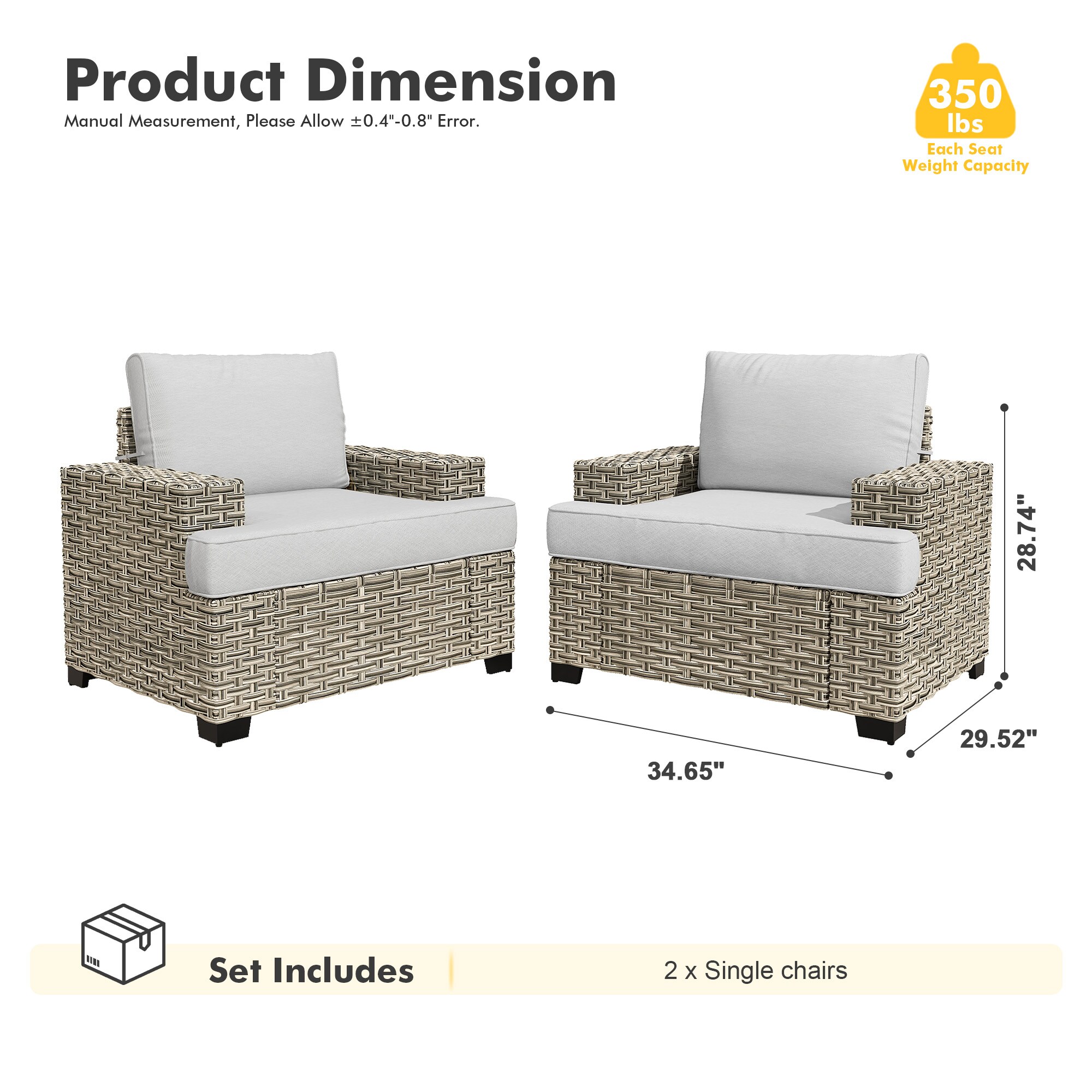 Pouuin STB402 Patio-Chairs - View #2