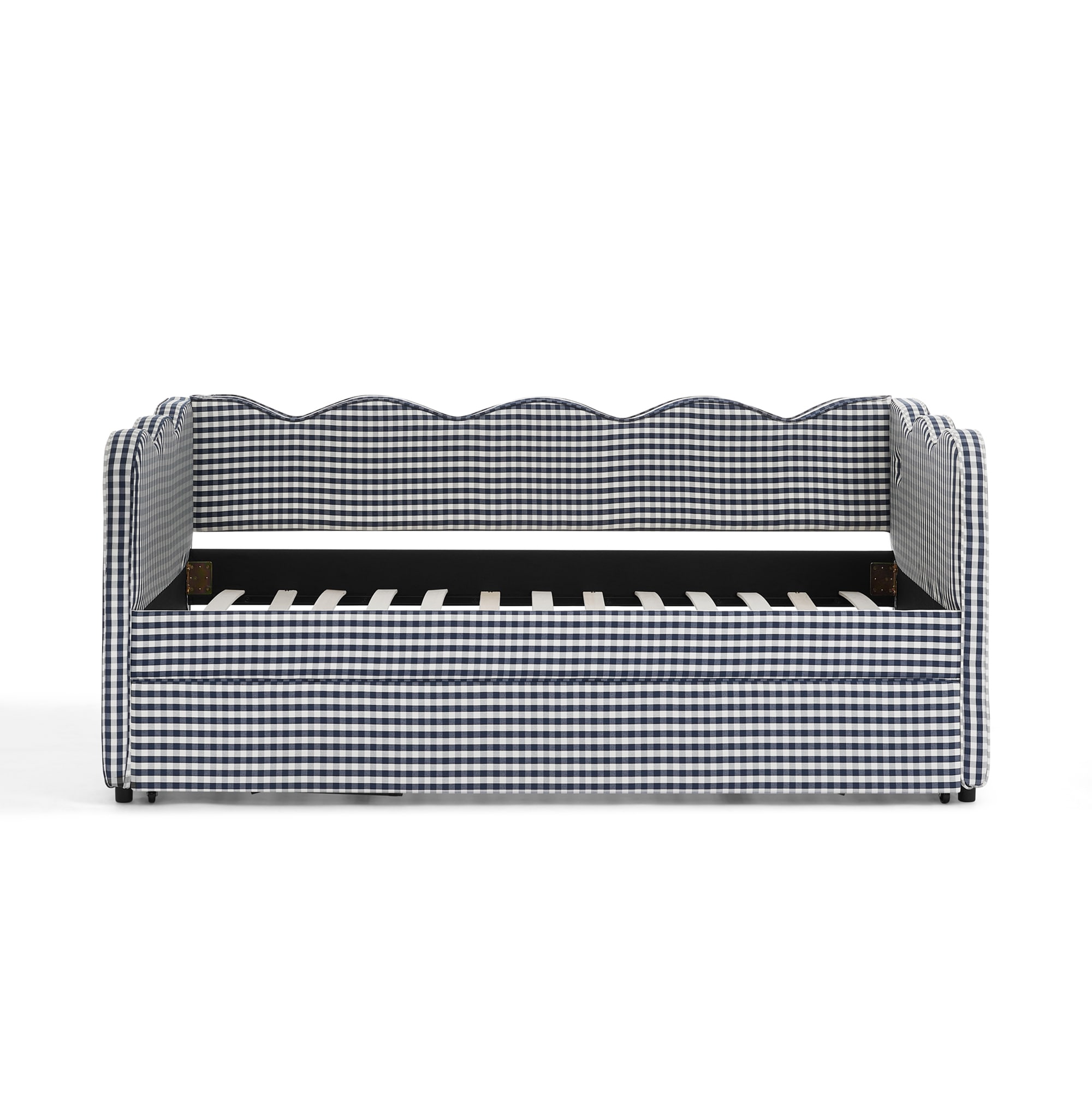 Bybafun 2 Seat Blue Casual Polyester Sofa bed
