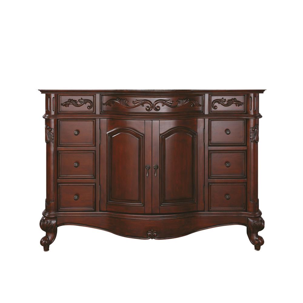 Avanity Provence 48 In Antique Cherry Bathroom Vanity Base Cabinet Without Top In The Bathroom 