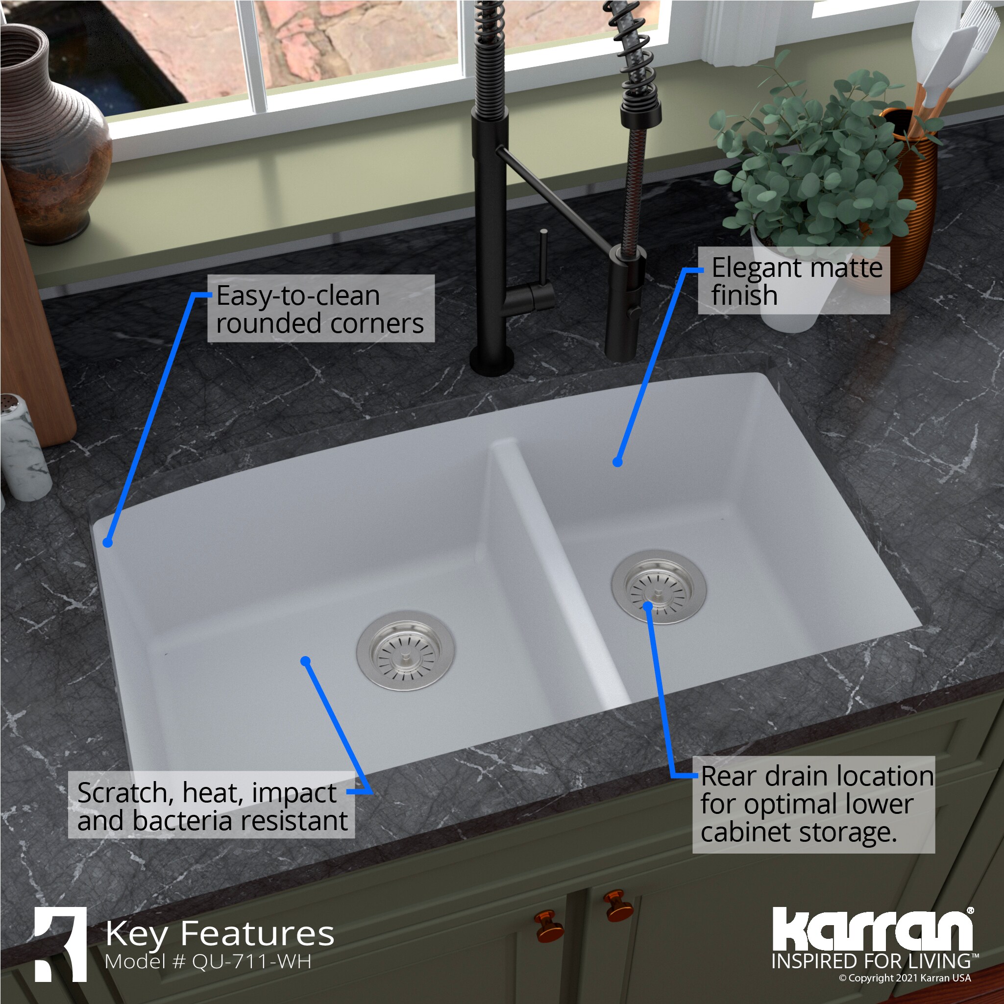 32 Undermount Kitchen Sink - Dual Function With Removable Divider 813mm  $942.20