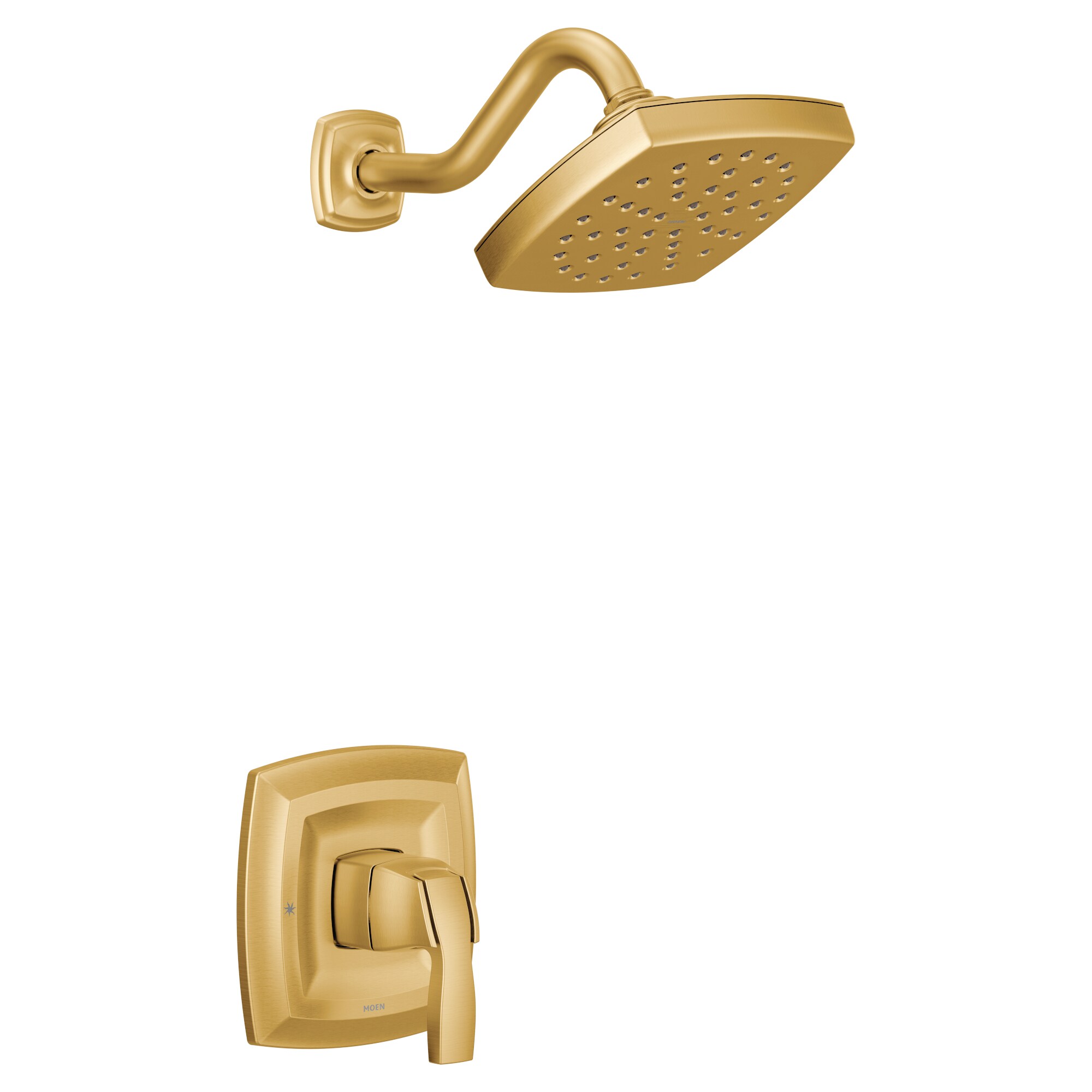 Moen UT3692EPBG Voss Brushed Gold 1-handle Single function 6-Inches Round Shower Faucet