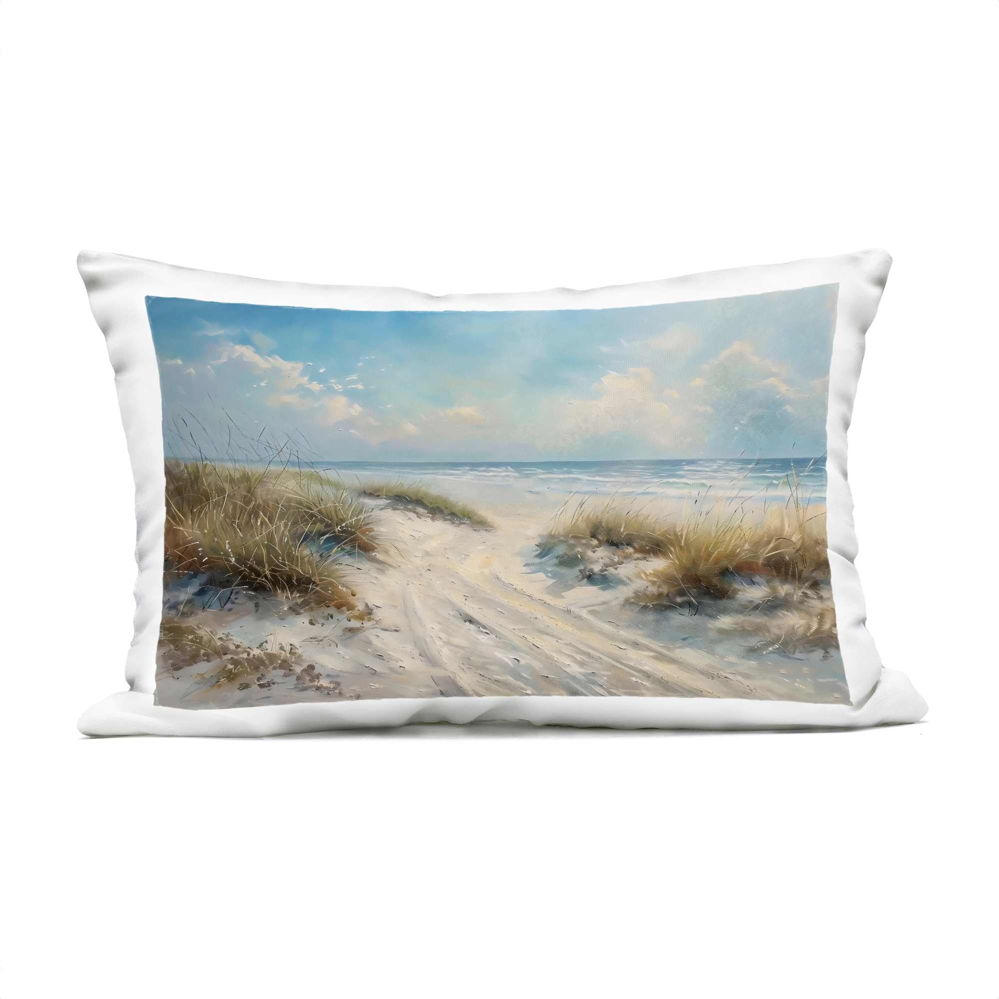 Stupell Industries Shoreline Serenity Beach Outdoor Printed ...
