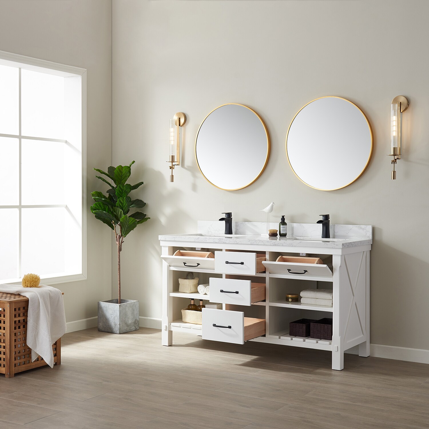 Vinnova 798060-WH-GW Bath-Vanity-Combo - View #6
