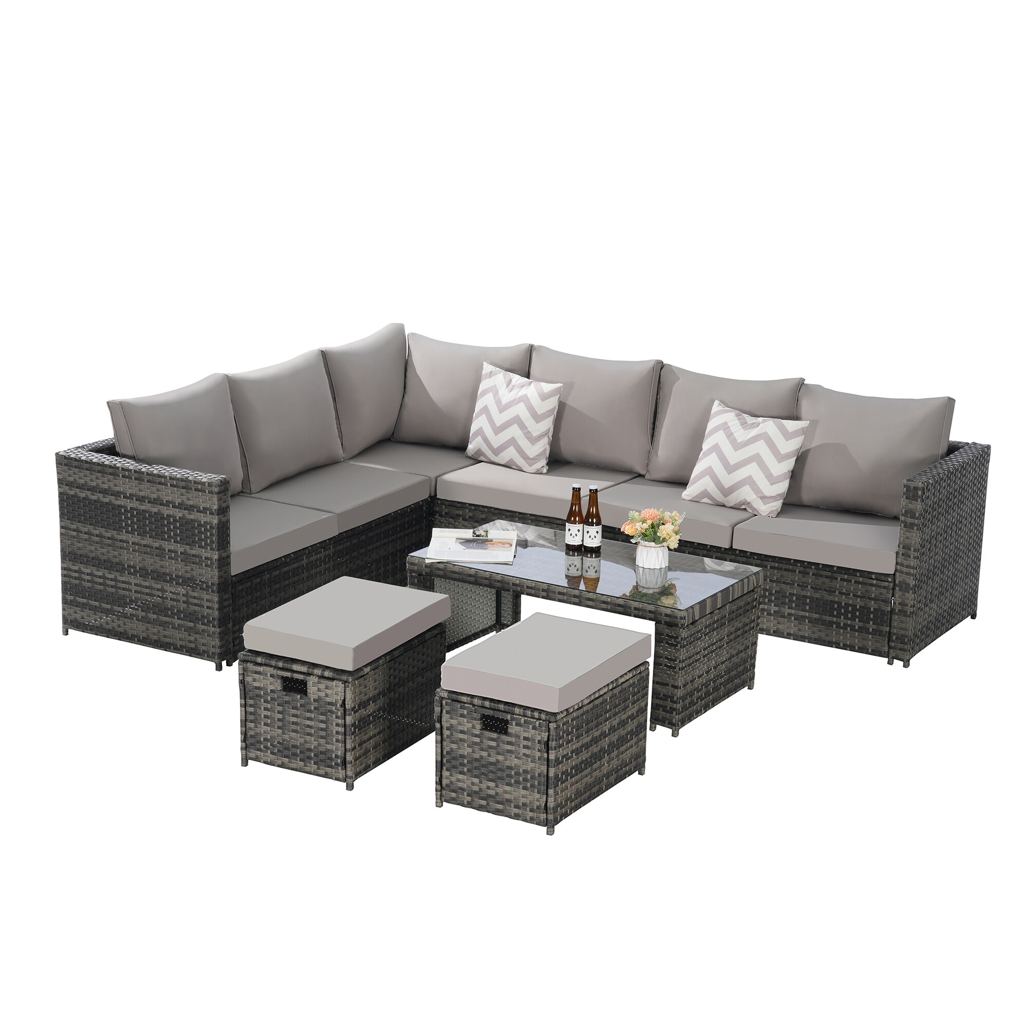 SINOFURN SYB670021BN Patio-Sofas-Daybeds - View #5