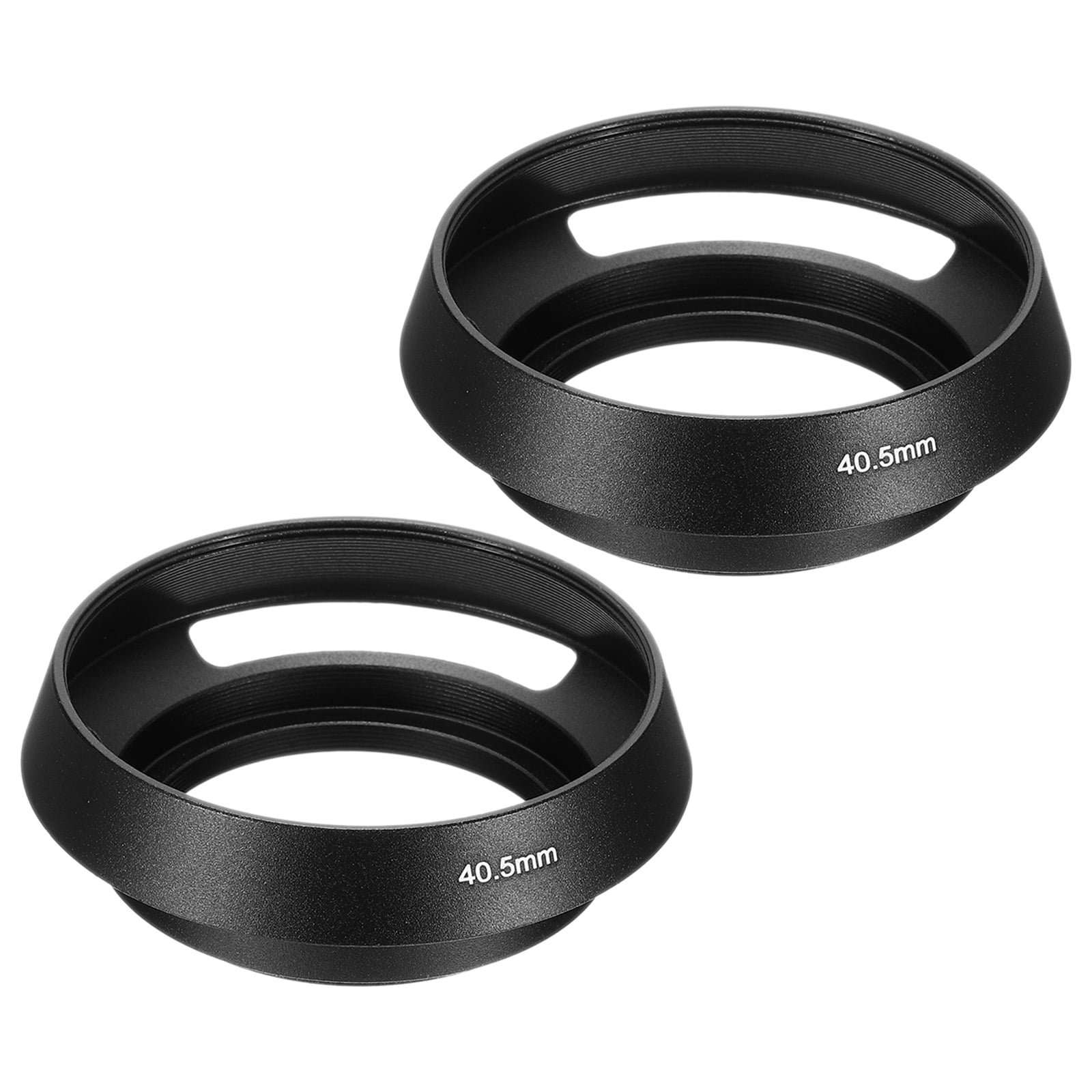 PATIKIL 2pcs 40.5mm Lens Hood Standard Vented Matte Surface Anti-reflective Inside Hollow Lens Hood for Universal Camera Lens Black for Nikon for Fujifilm for Pentax for Leica #S26041401UX6338