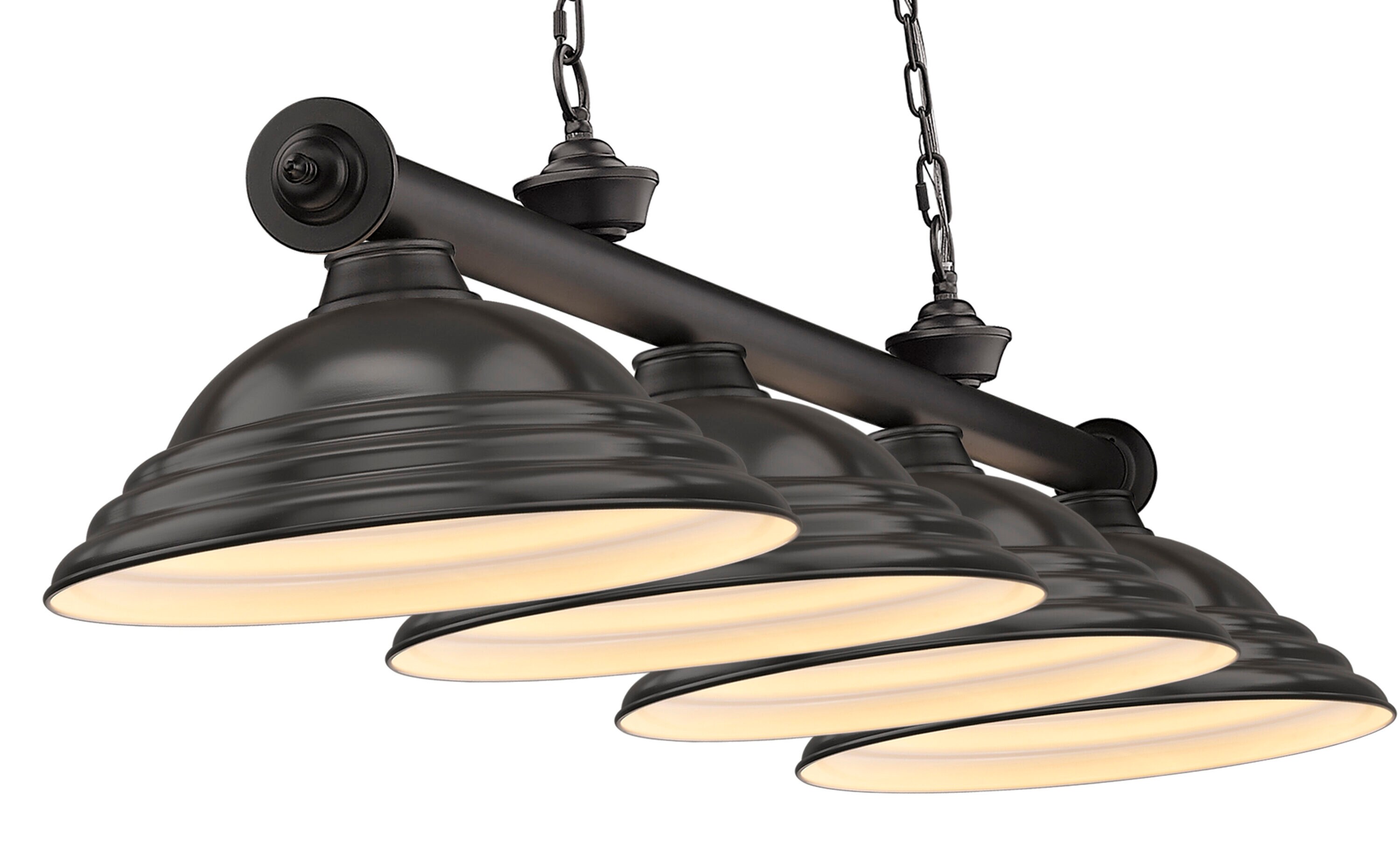 Z-Lite 2306-4BRZ-SBRZ Pool-Table-Lighting - View #4