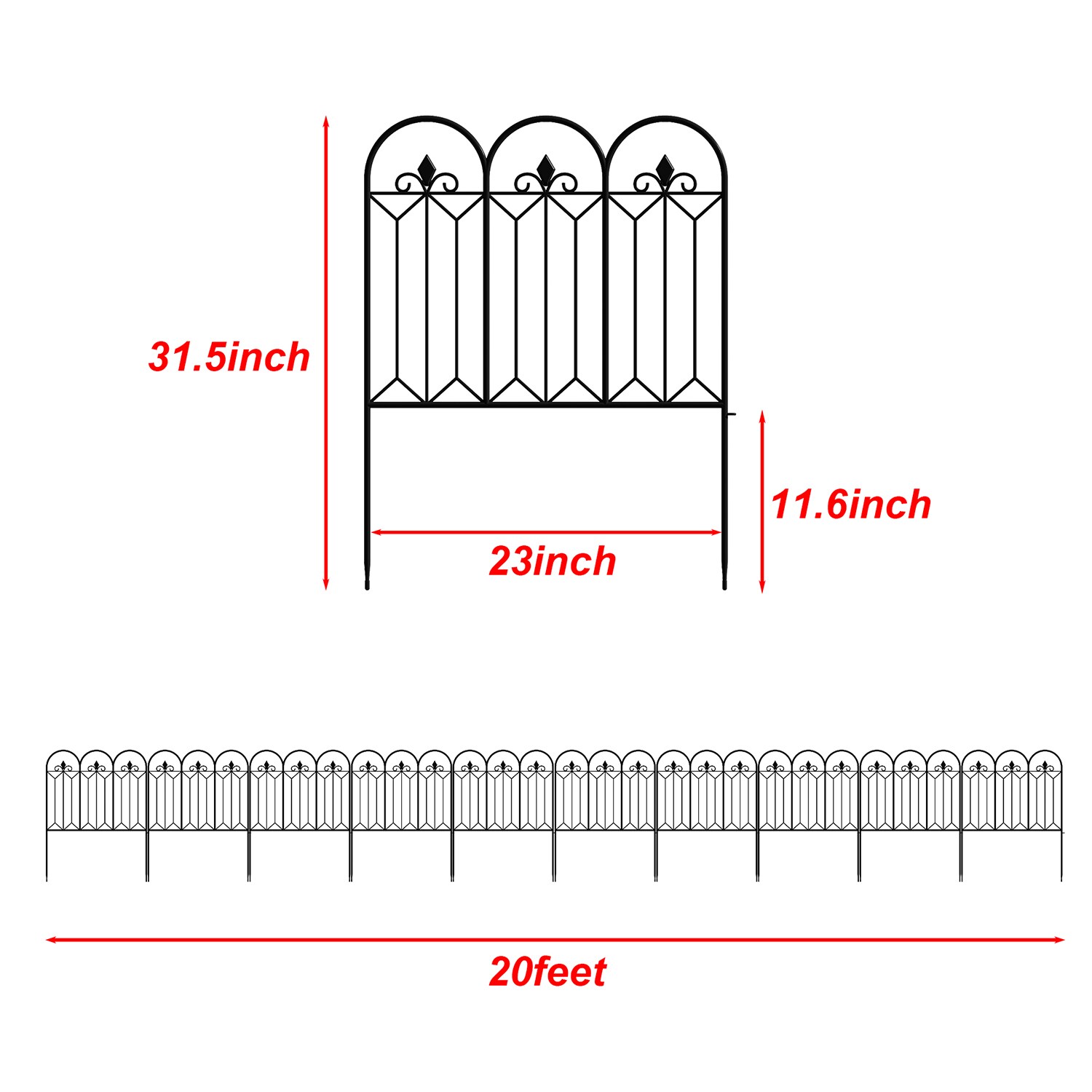 FUFU&GAGA LJY-WFKF170141-02 Garden-Utility-Fencing - View #15