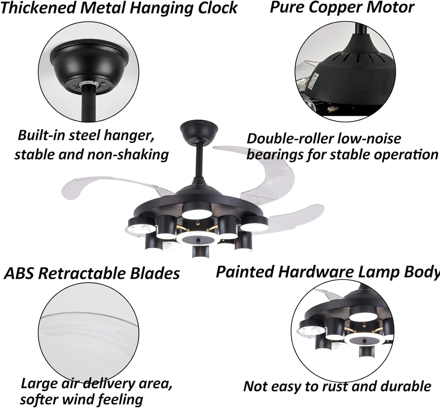 Oukaning HG-HCX-2831-US Ceiling-Fans - View #7