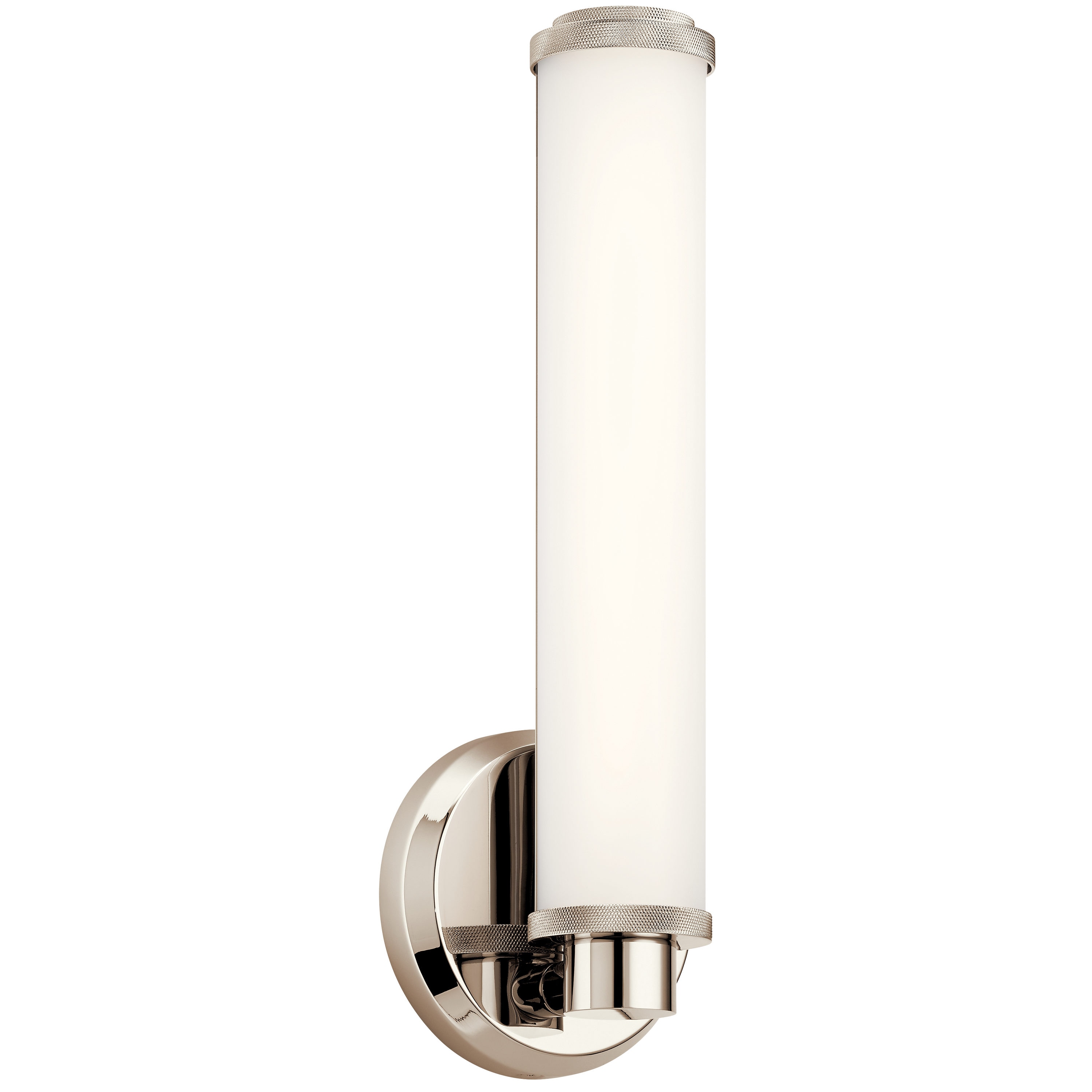 Kichler 45686PNLED Indeco 5-in 1 -Light Polished Nickel Integrated LED Transitional Vanity light