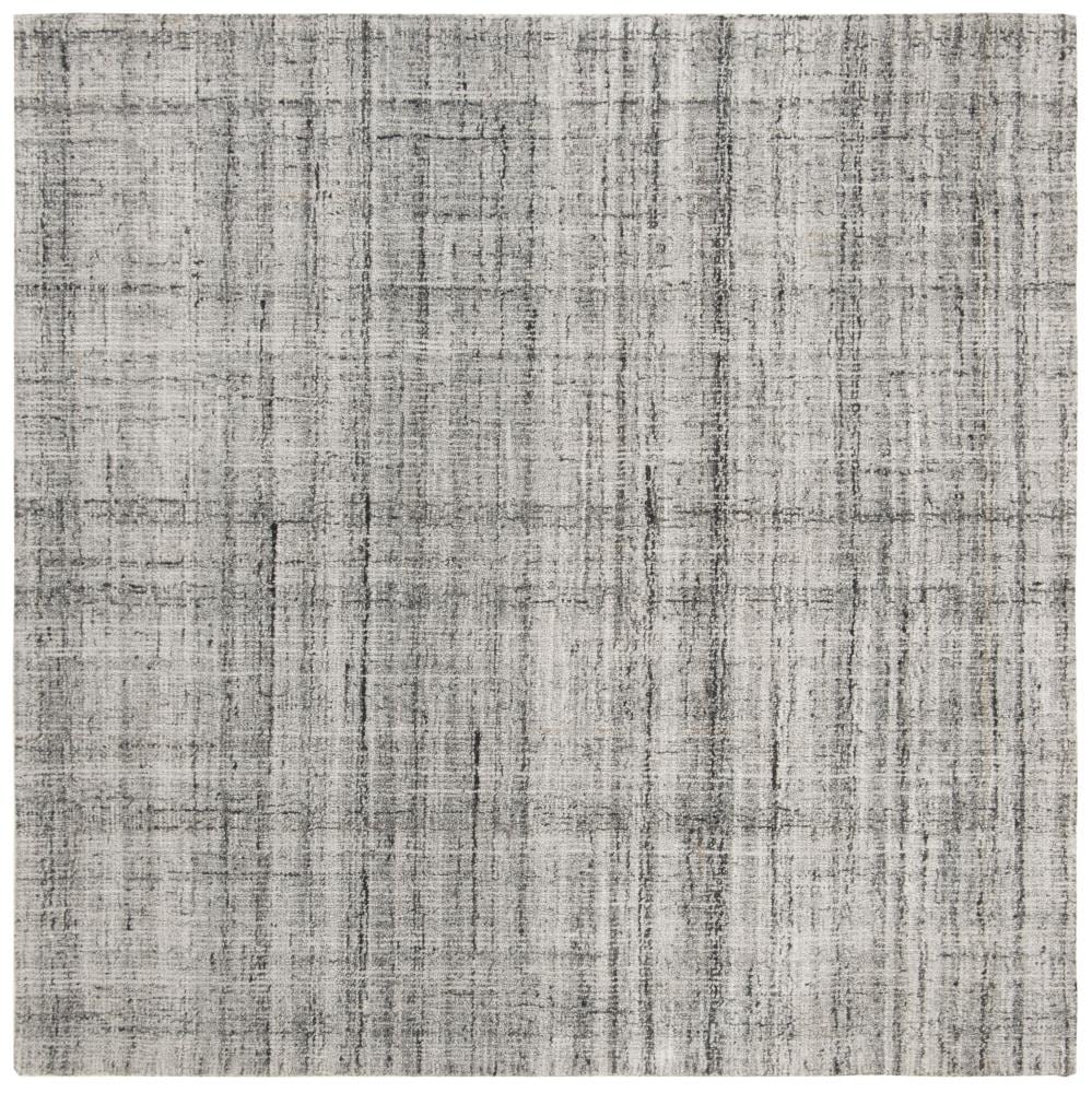 Safavieh ABT141B-6SQ Abstract Andre 6 x 6 (ft) Tufted Synthetic Gray/Black Square Indoor Abstract Farmhouse/Cottage Area rug