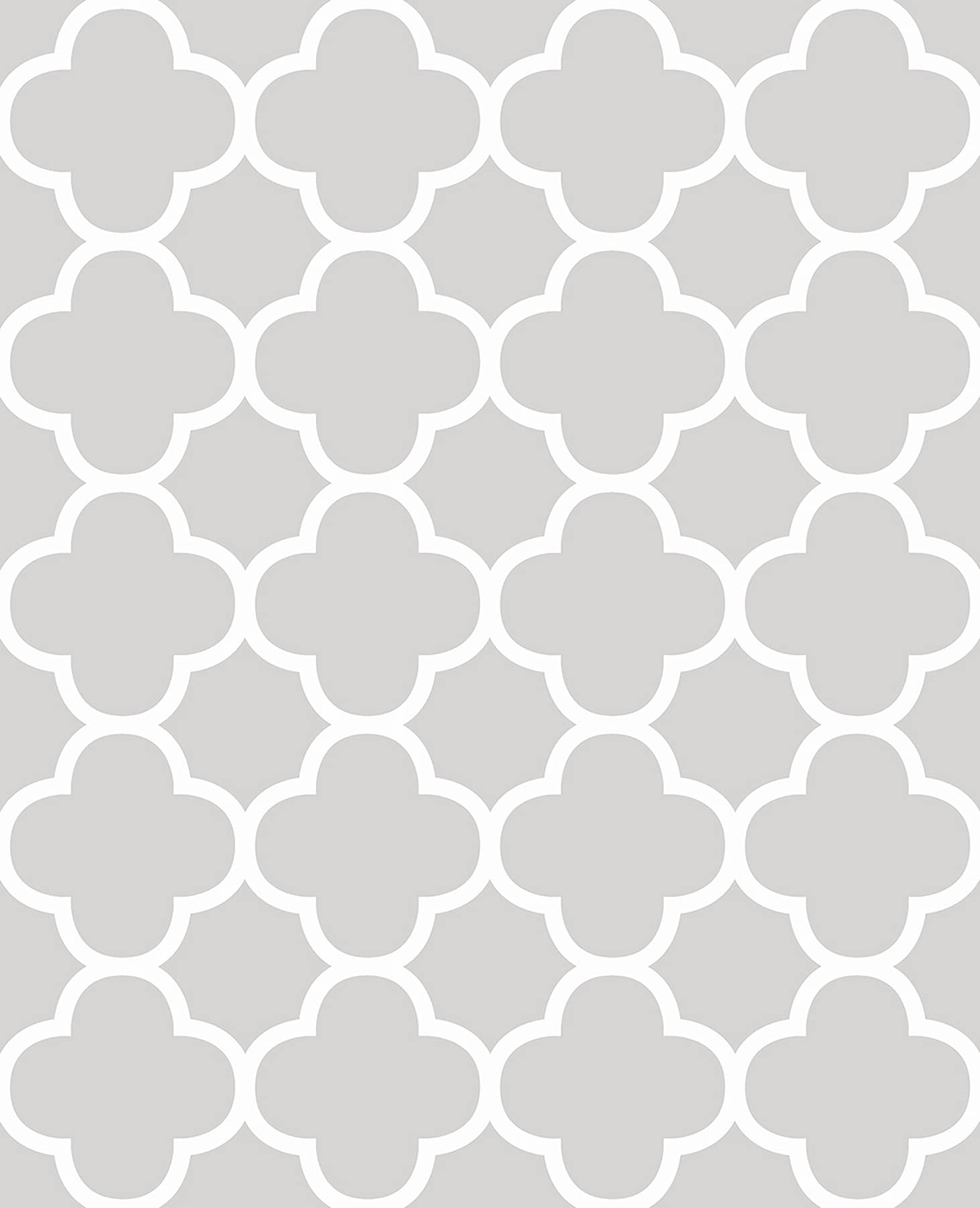 A-Street Prints 2625-21856 Symetrie 56.0-Sq. Feet Grey Non-woven Geometric Unpasted Wallpaper