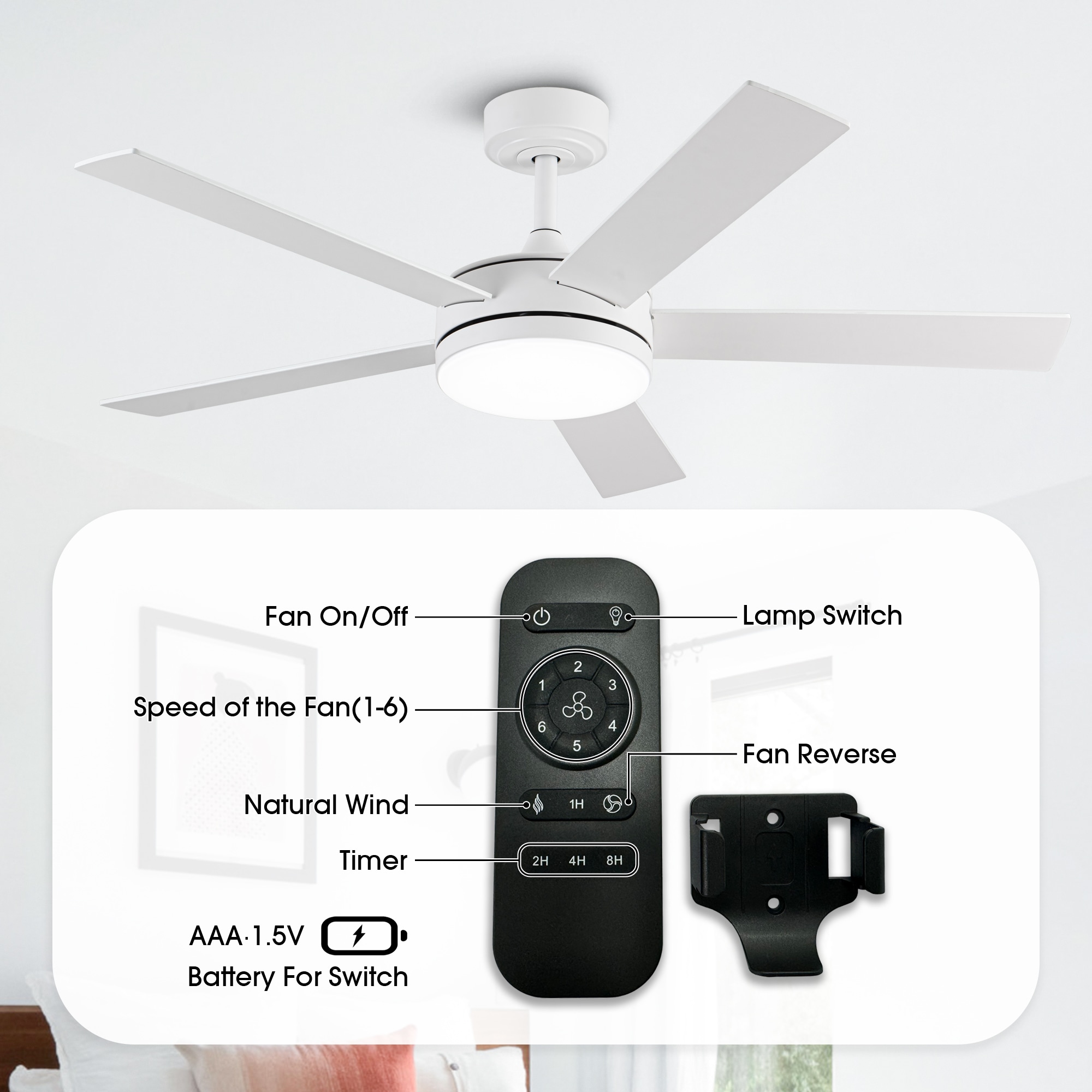 VACZON VZA01W103A Ceiling-Fans - View #3