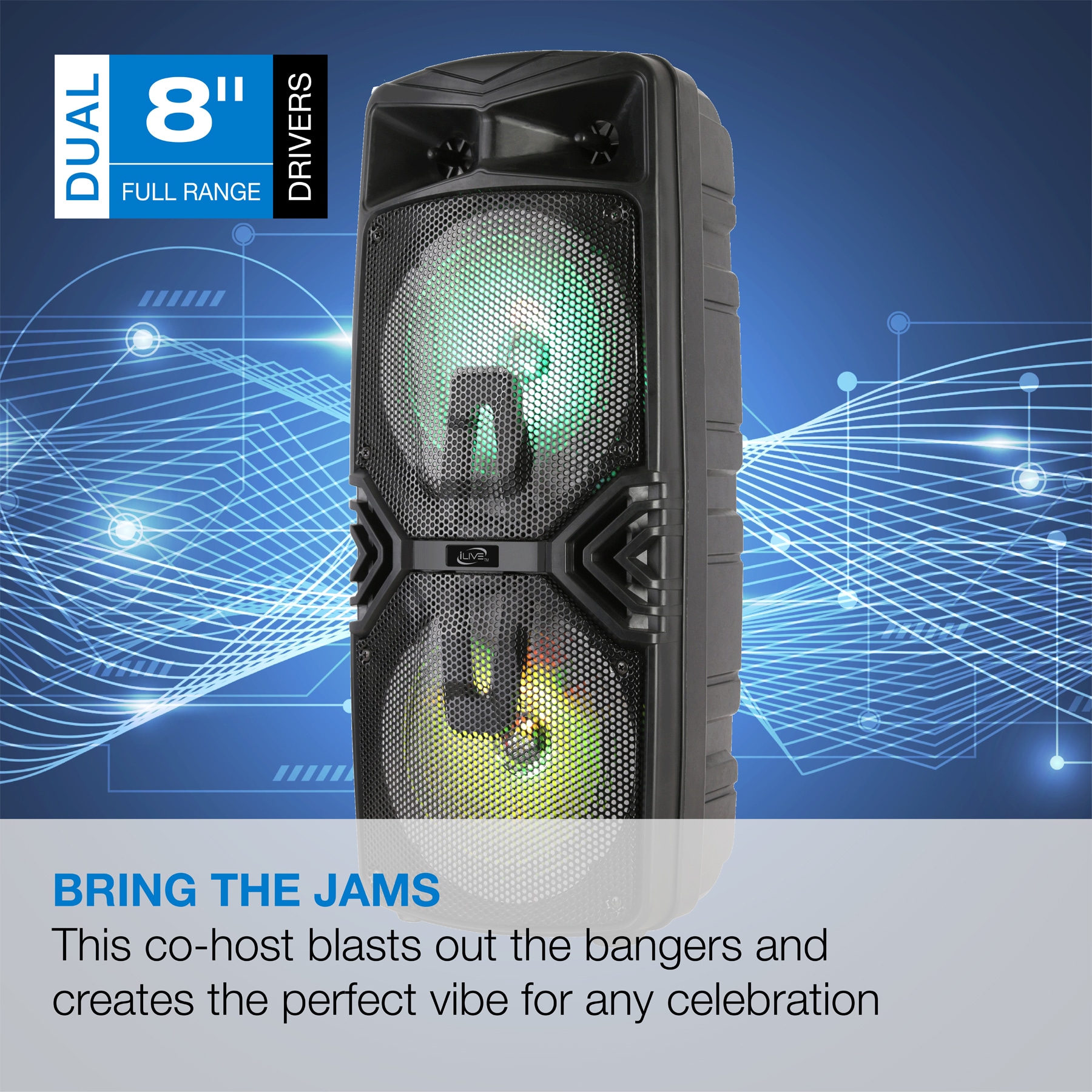 iLive ISB310B Portable-Speakers - View #3