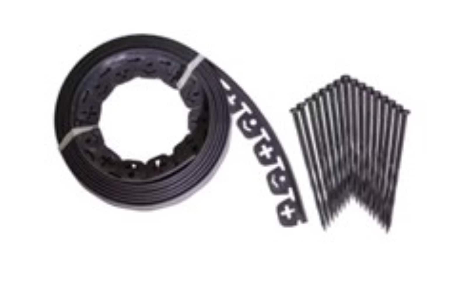 Valley View Industries 30-ft x 1.5-in NO DIG BLACK Plastic Landscape edging roll #NDE-30
